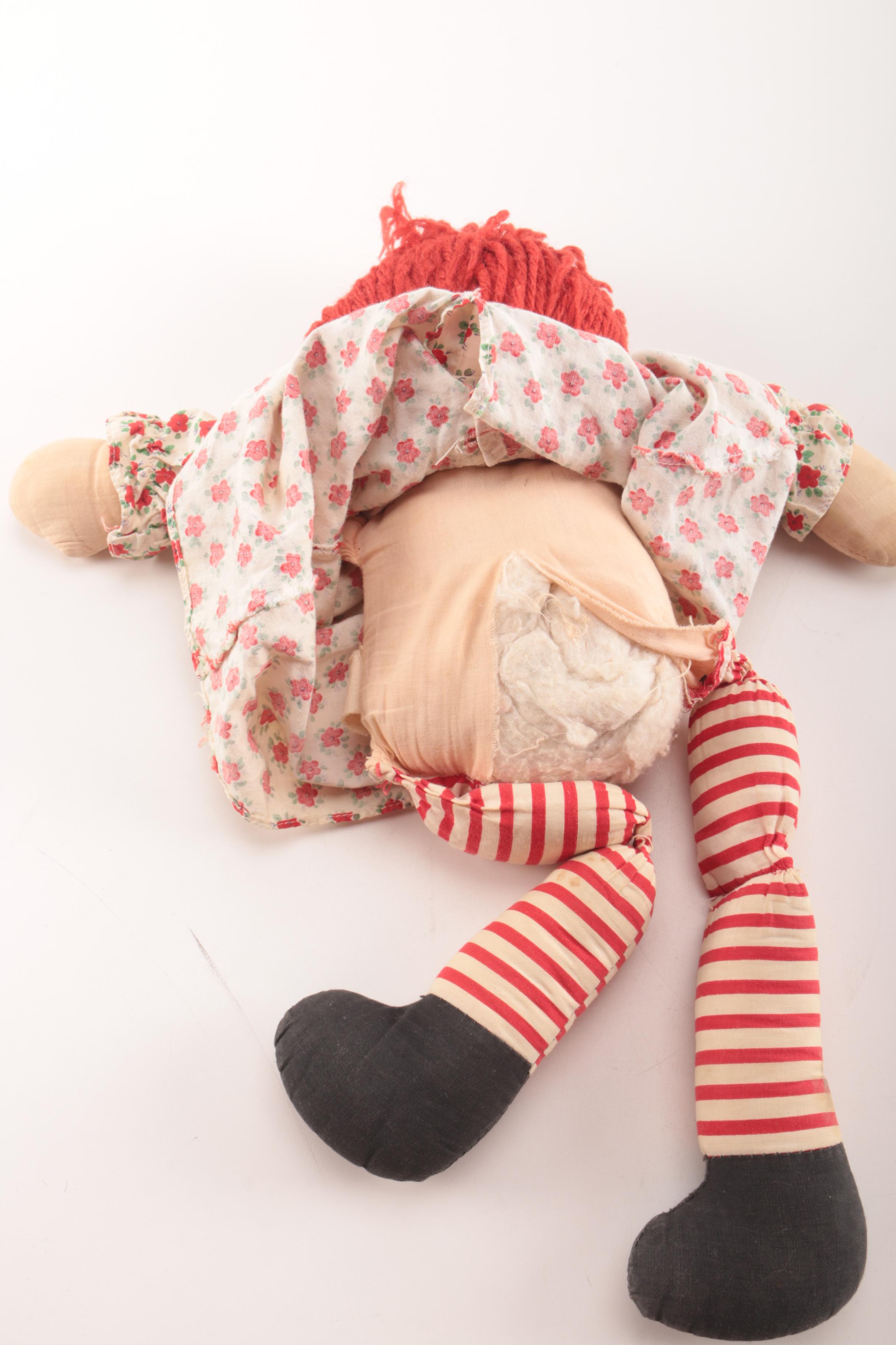 Pair of Dolls Including Raggedy Ann