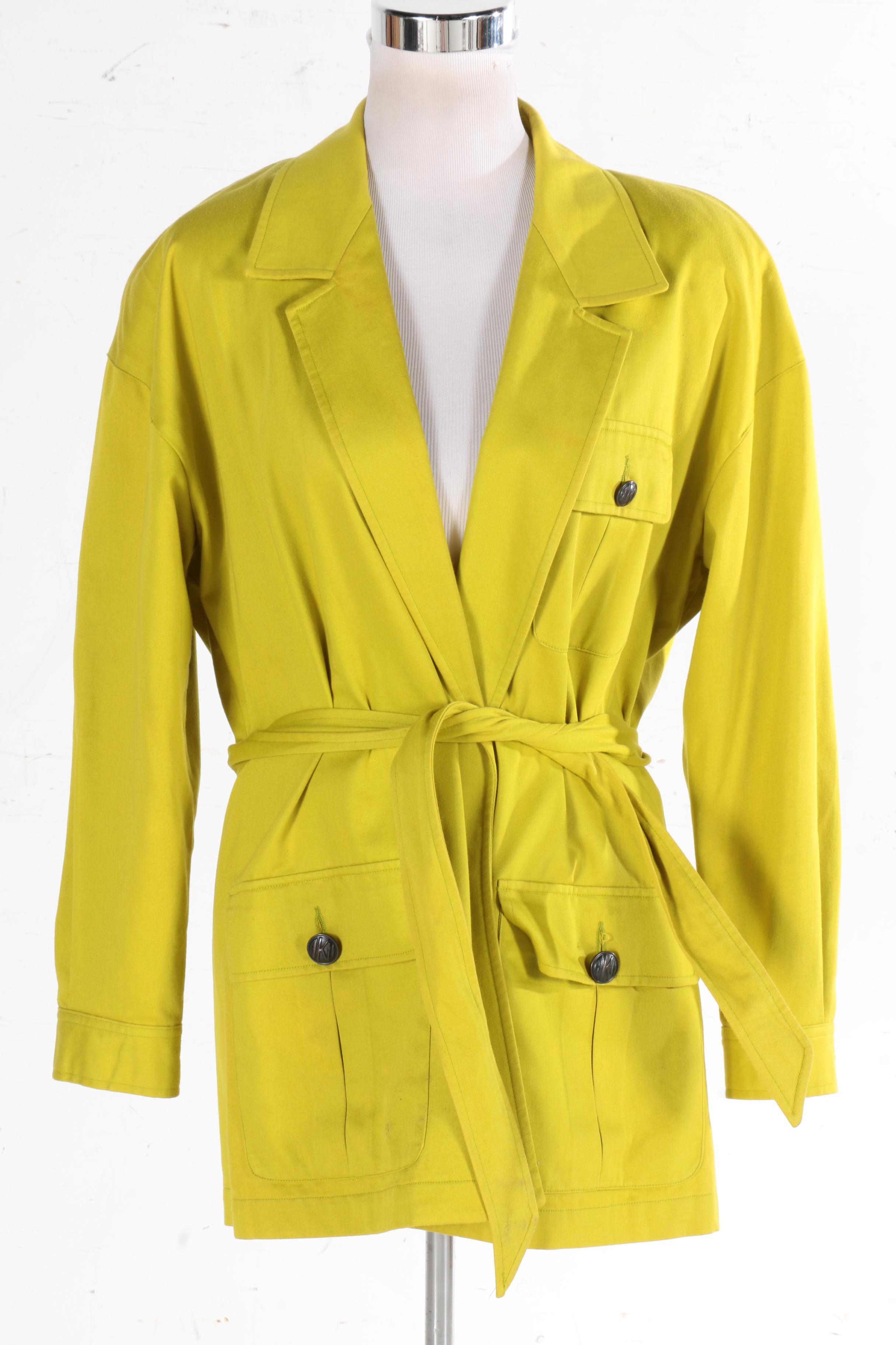 Women's Anne Klein II Blazer and Façonnable Suede Button Down Shirt