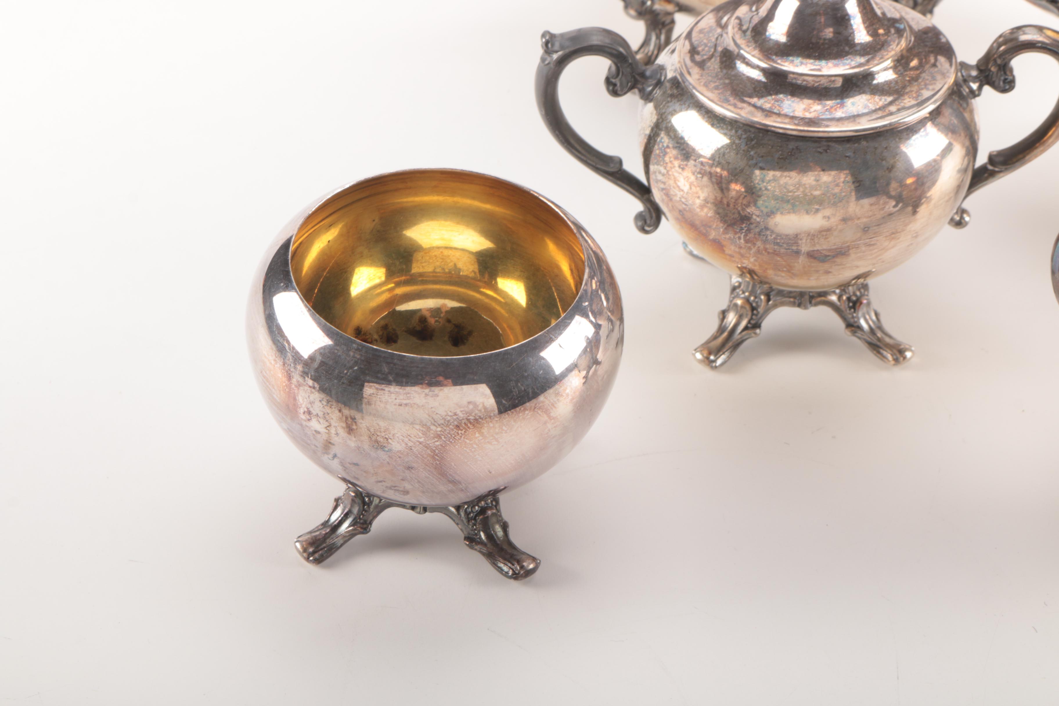 Tea and Coffee Service by Wm. Rogers and FB Rogers Silver Co.