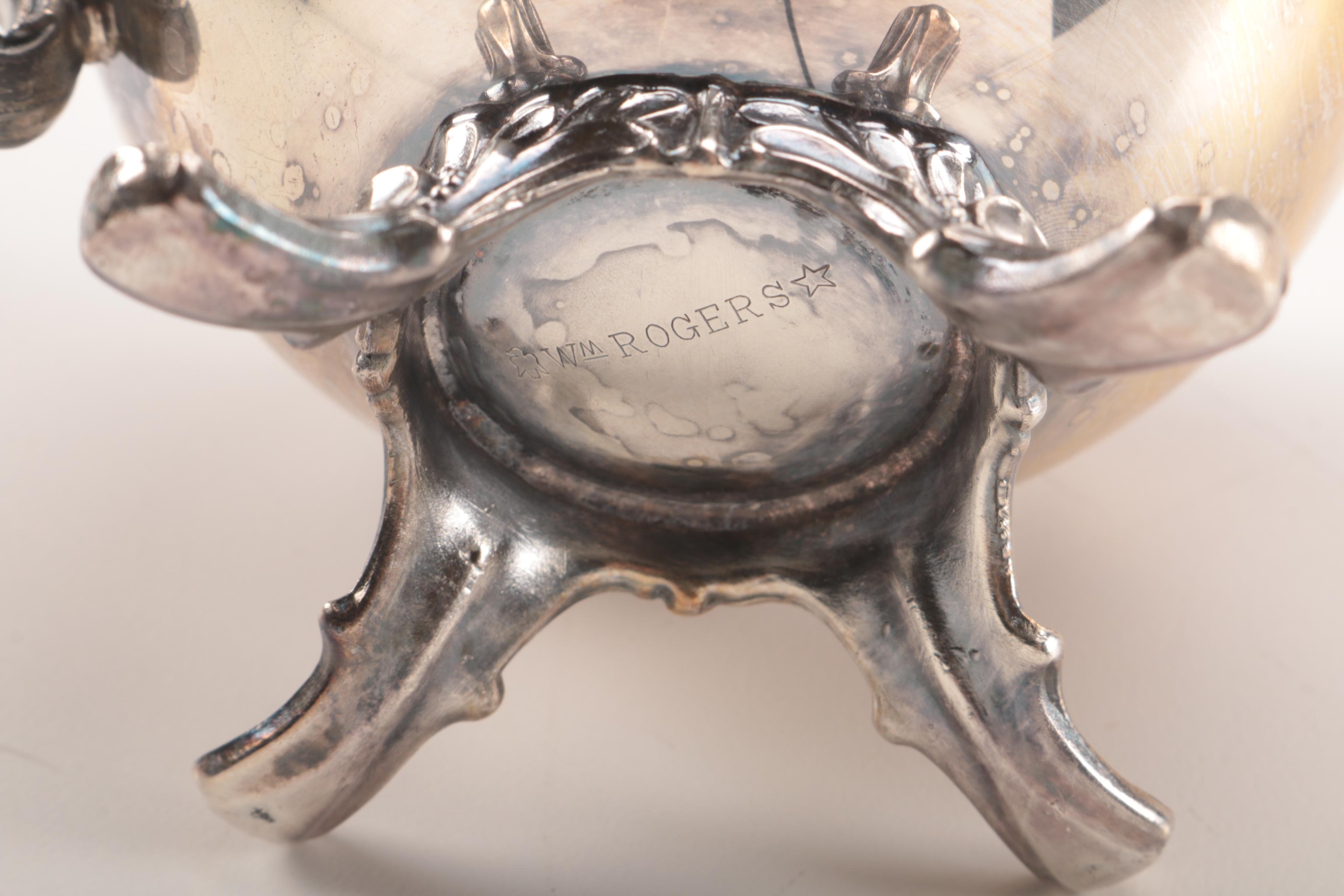 Tea and Coffee Service by Wm. Rogers and FB Rogers Silver Co.