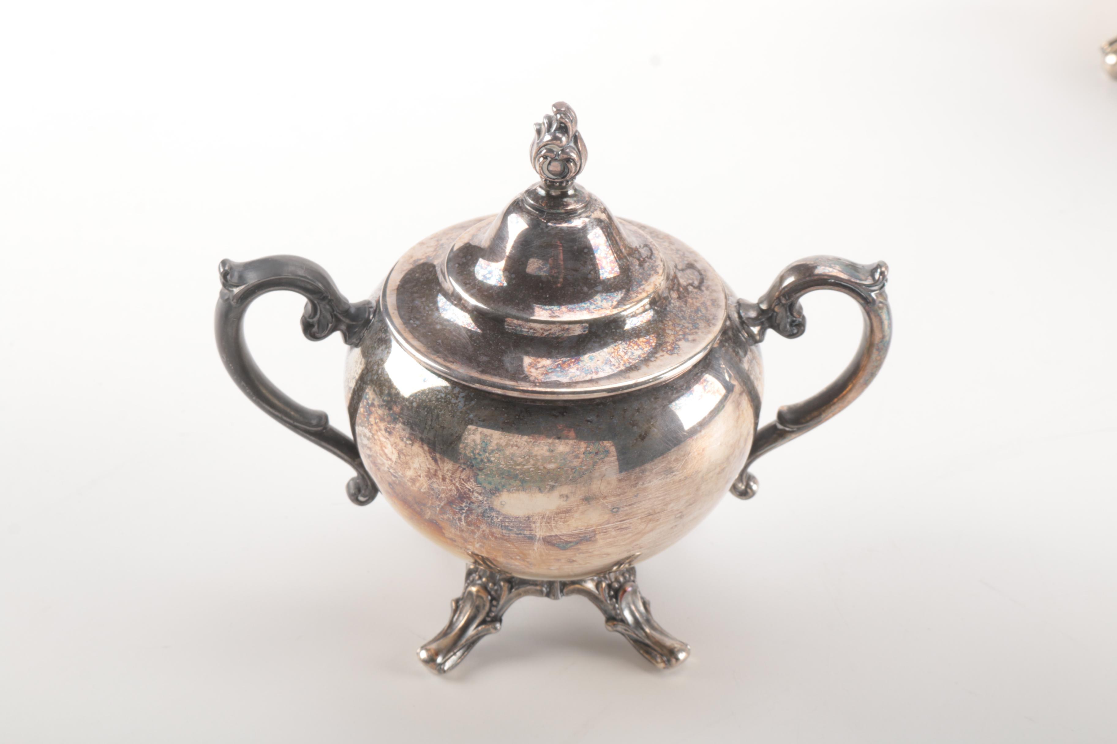 Tea and Coffee Service by Wm. Rogers and FB Rogers Silver Co.