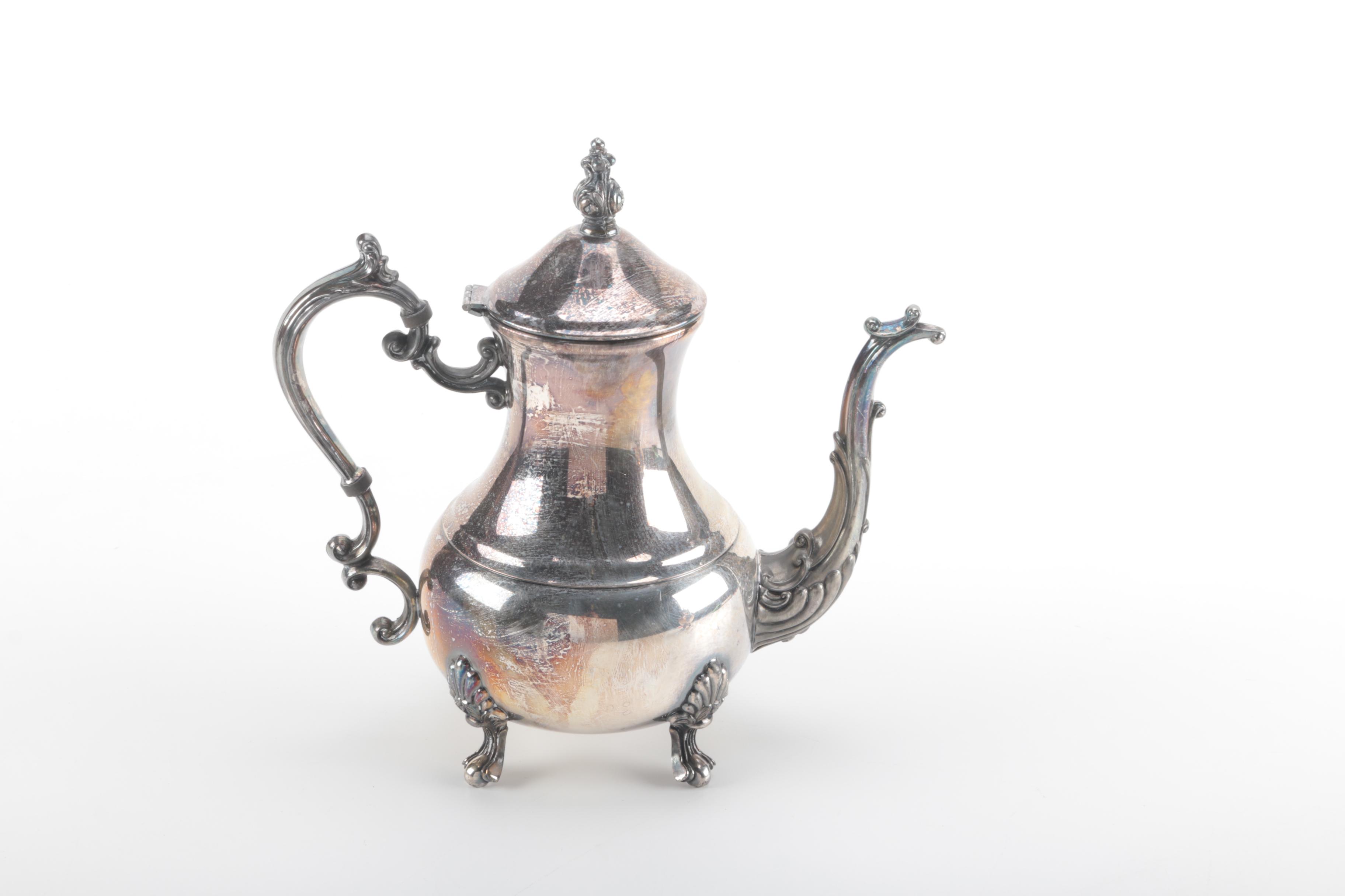 Tea and Coffee Service by Wm. Rogers and FB Rogers Silver Co.