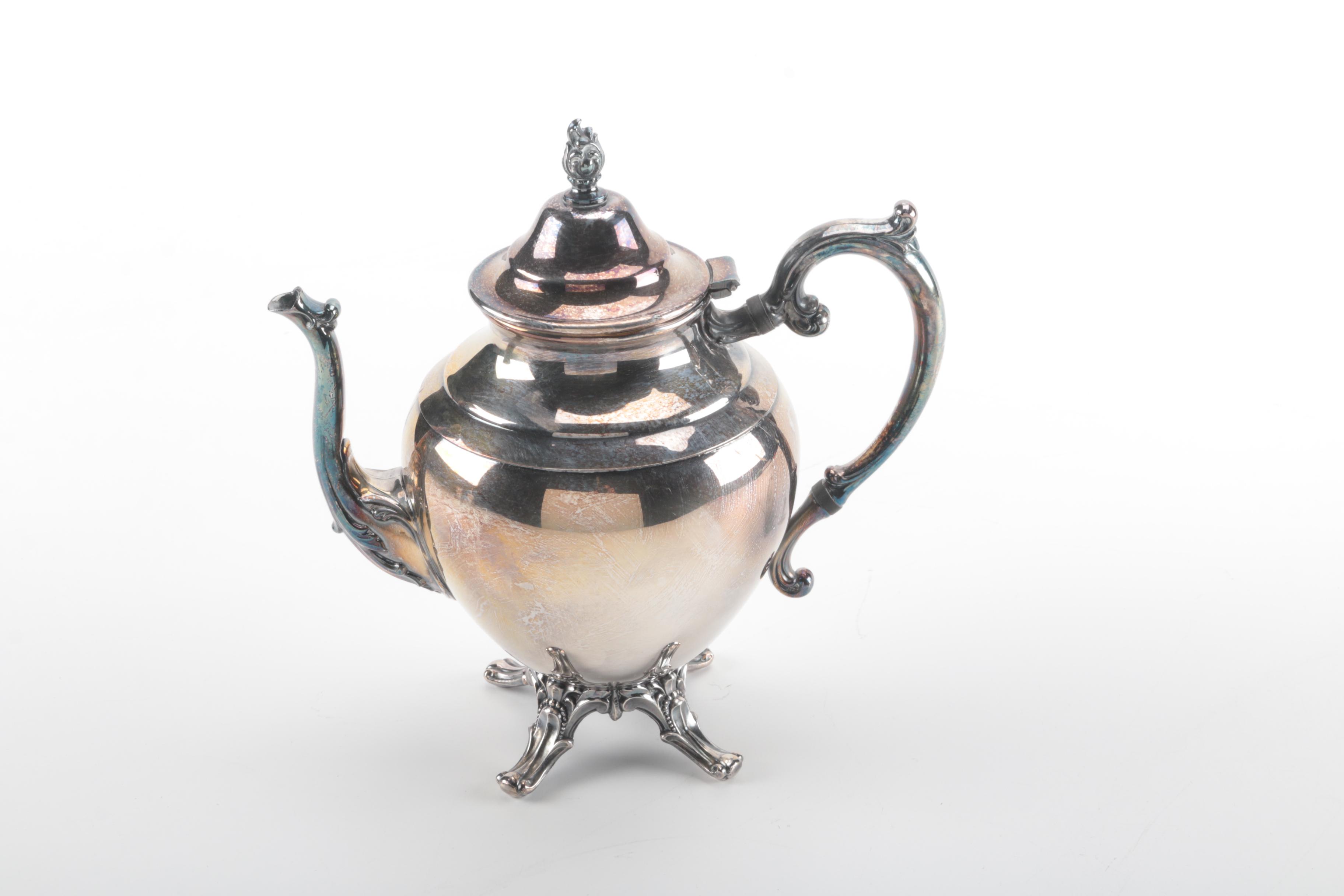 Tea and Coffee Service by Wm. Rogers and FB Rogers Silver Co.