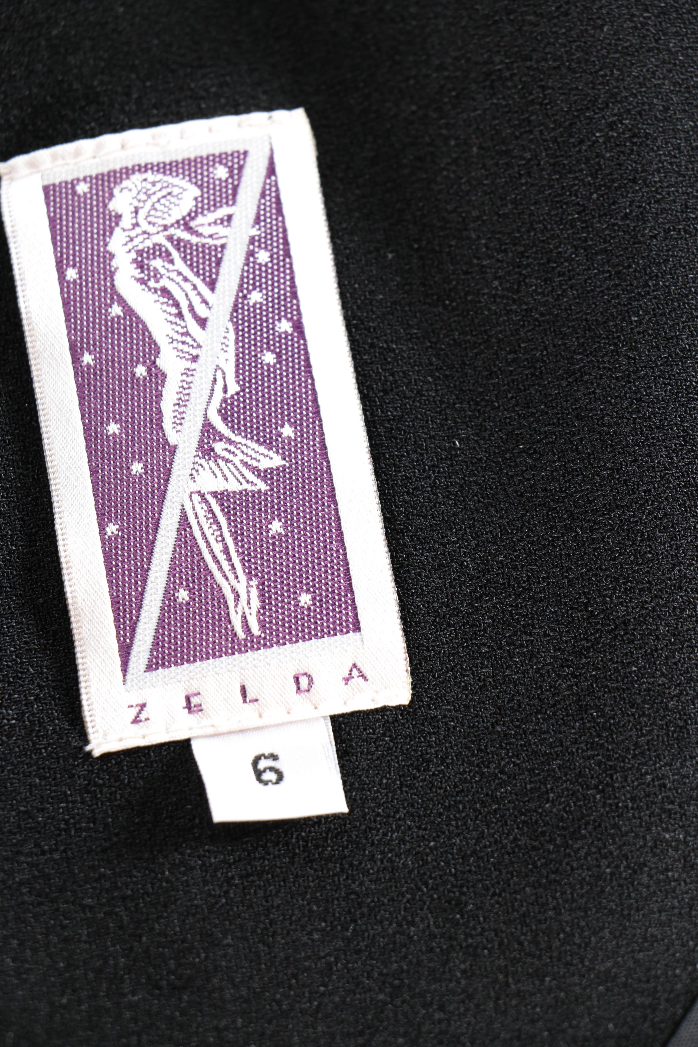 Black Coats by Zelda With Faux Leather and Button Accents