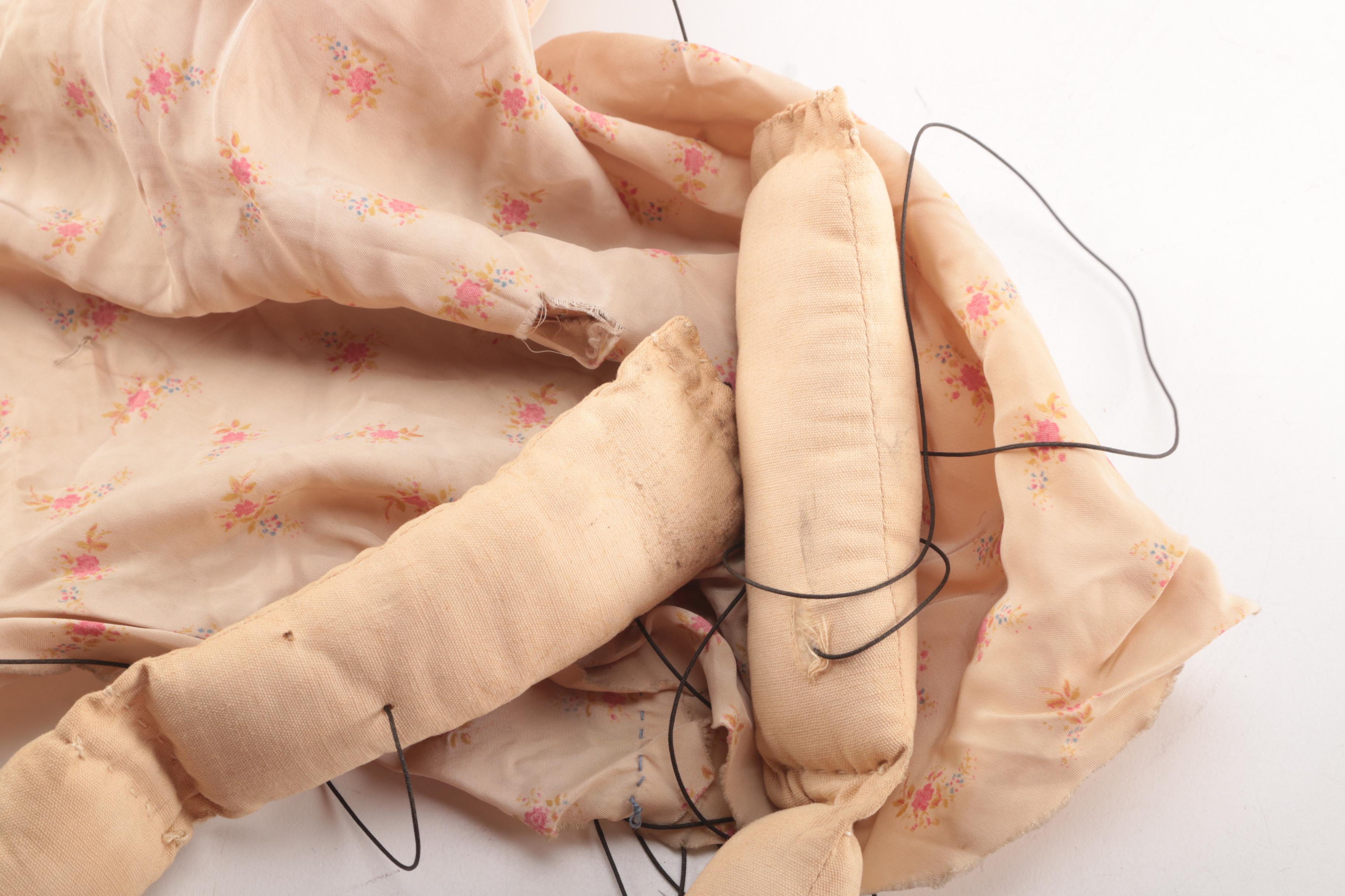 Three Handcrafted Cloth Marionettes