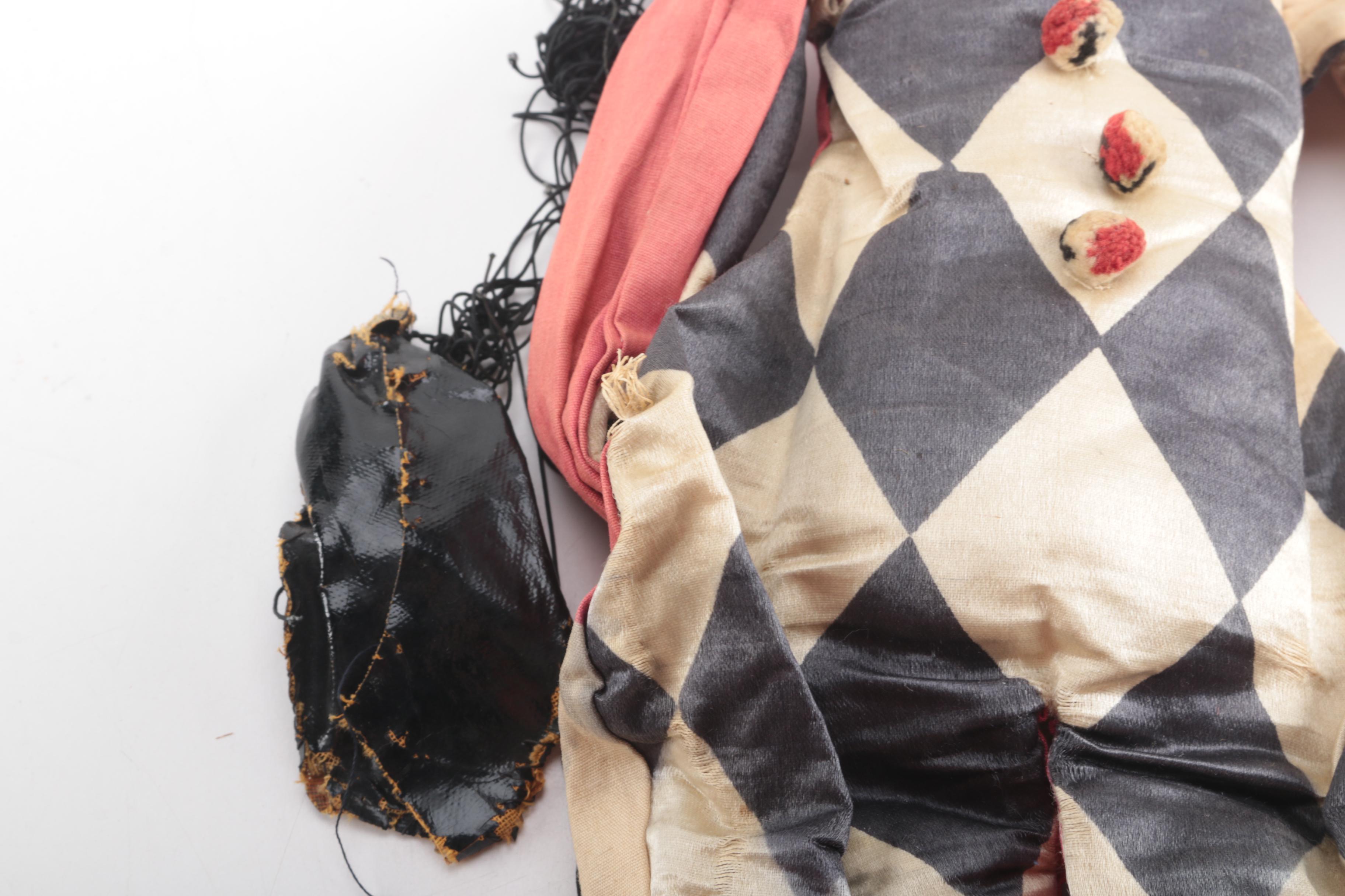 Three Handcrafted Cloth Marionettes