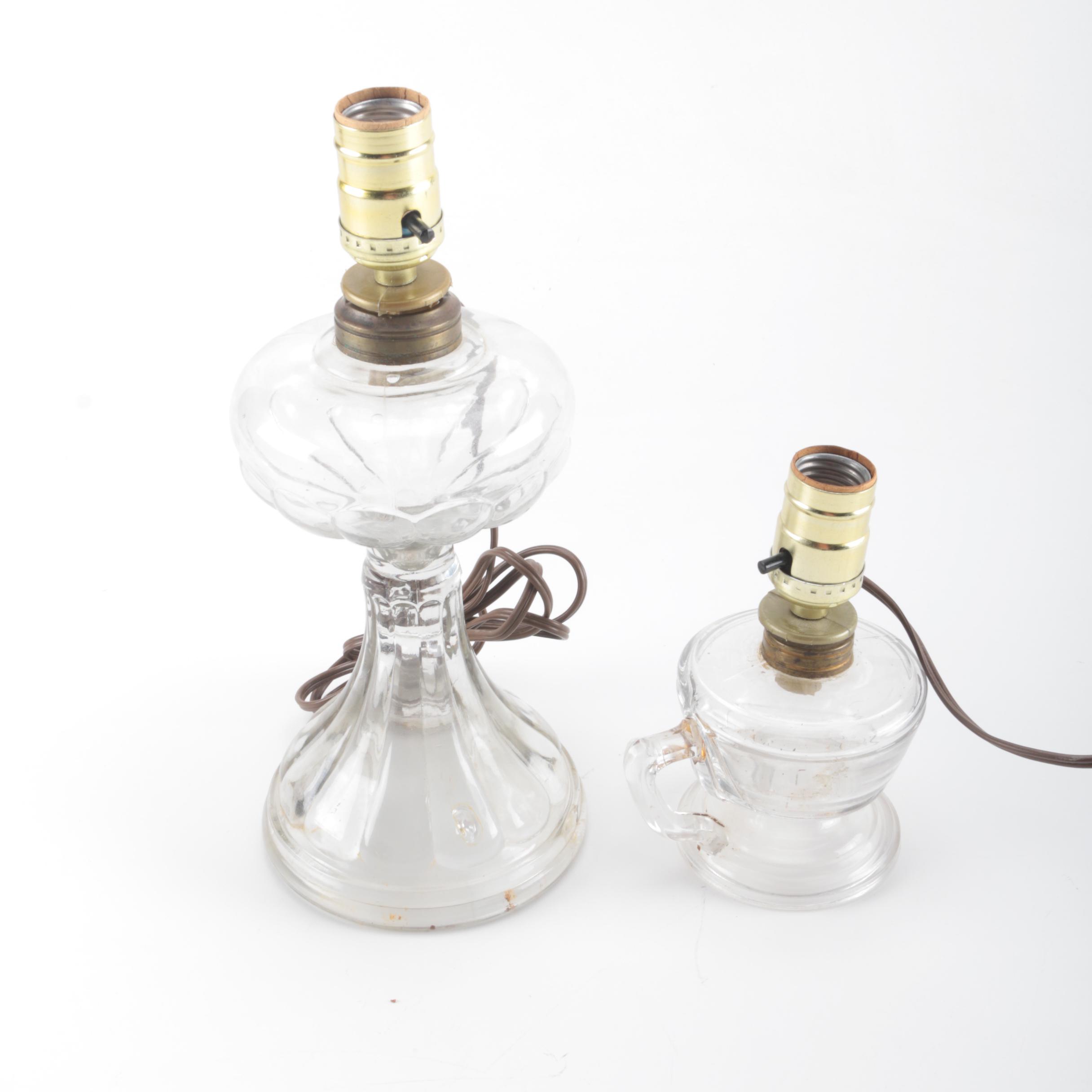 Oil Lamp Style Glass Lamps