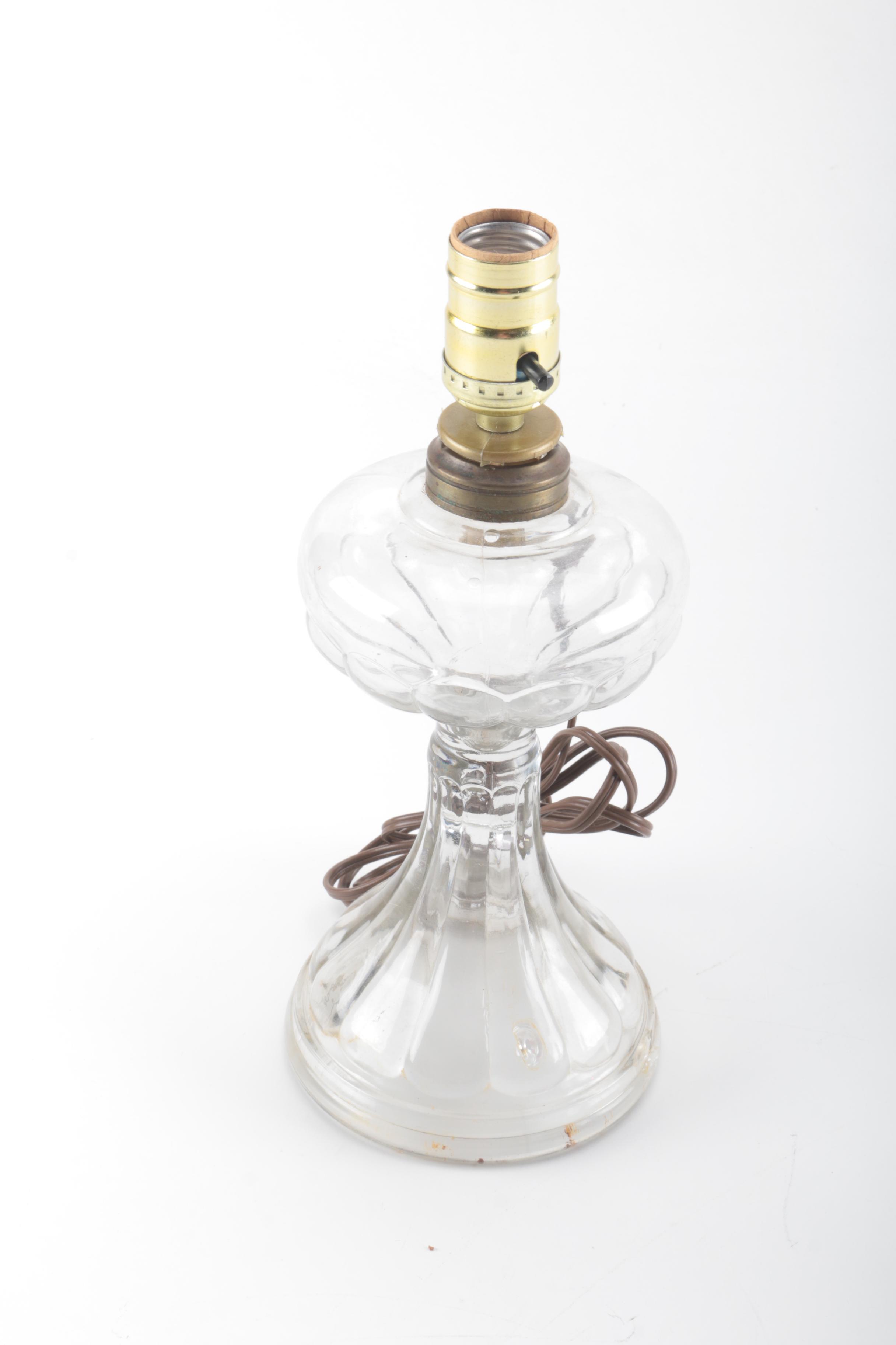 Oil Lamp Style Glass Lamps