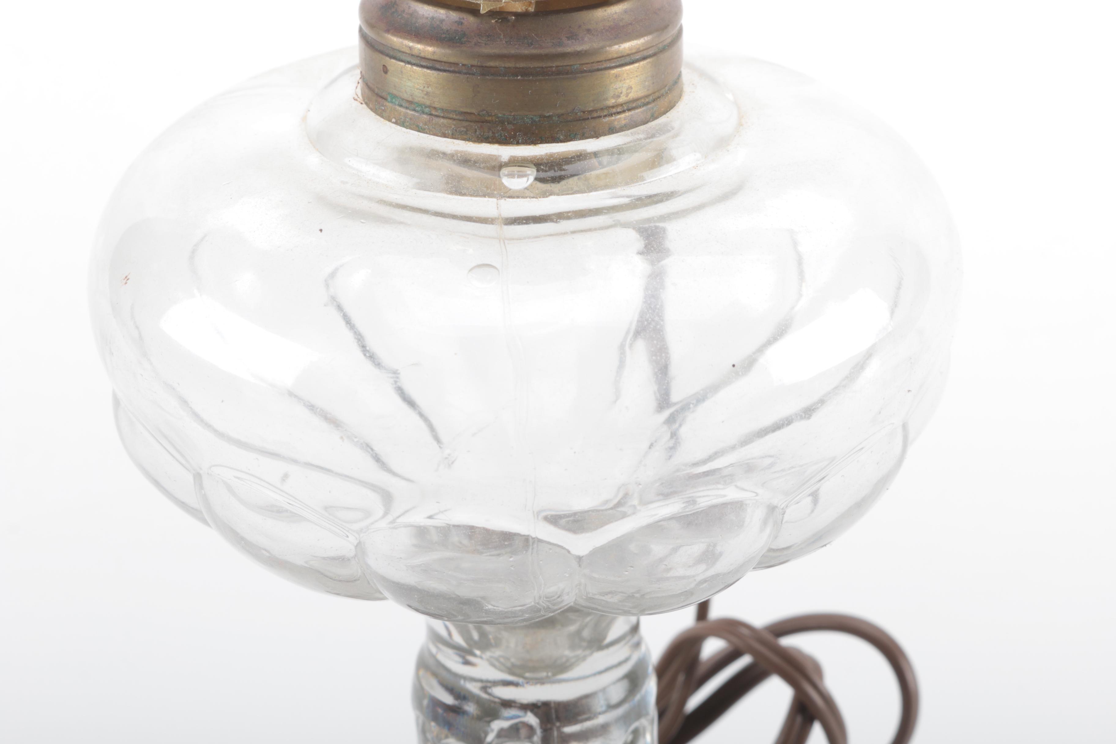 Oil Lamp Style Glass Lamps