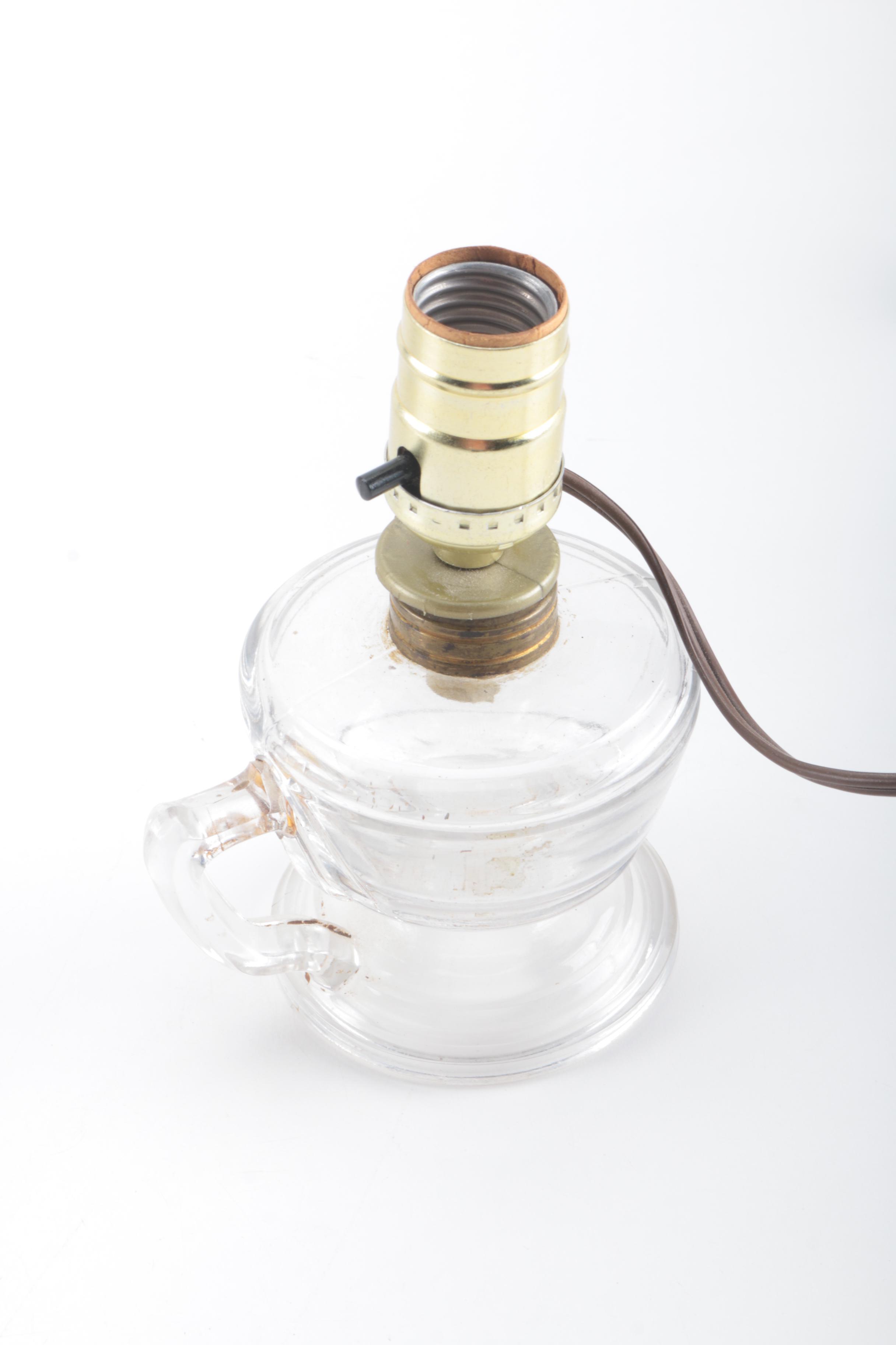 Oil Lamp Style Glass Lamps
