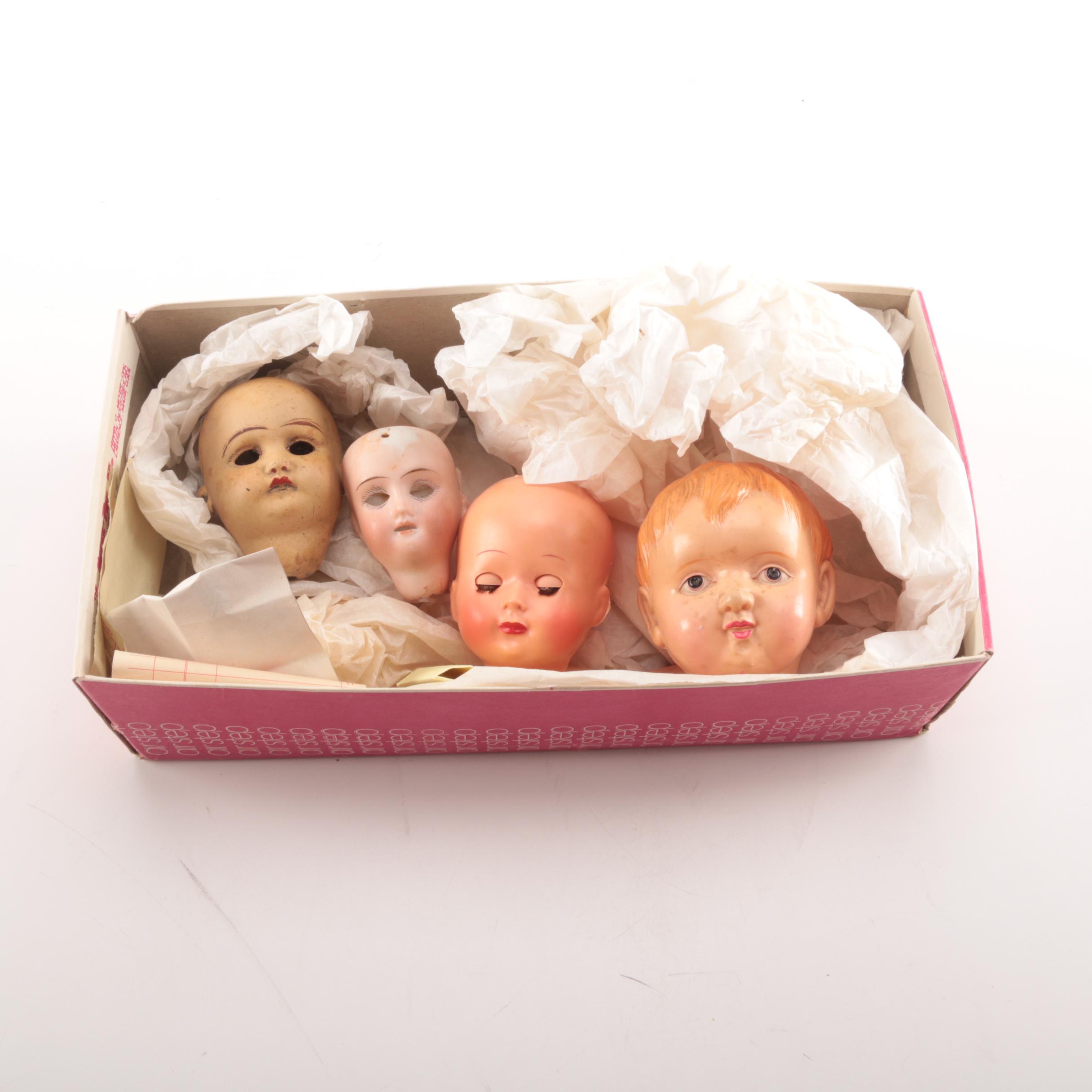 Vintage and Antique Doll Heads