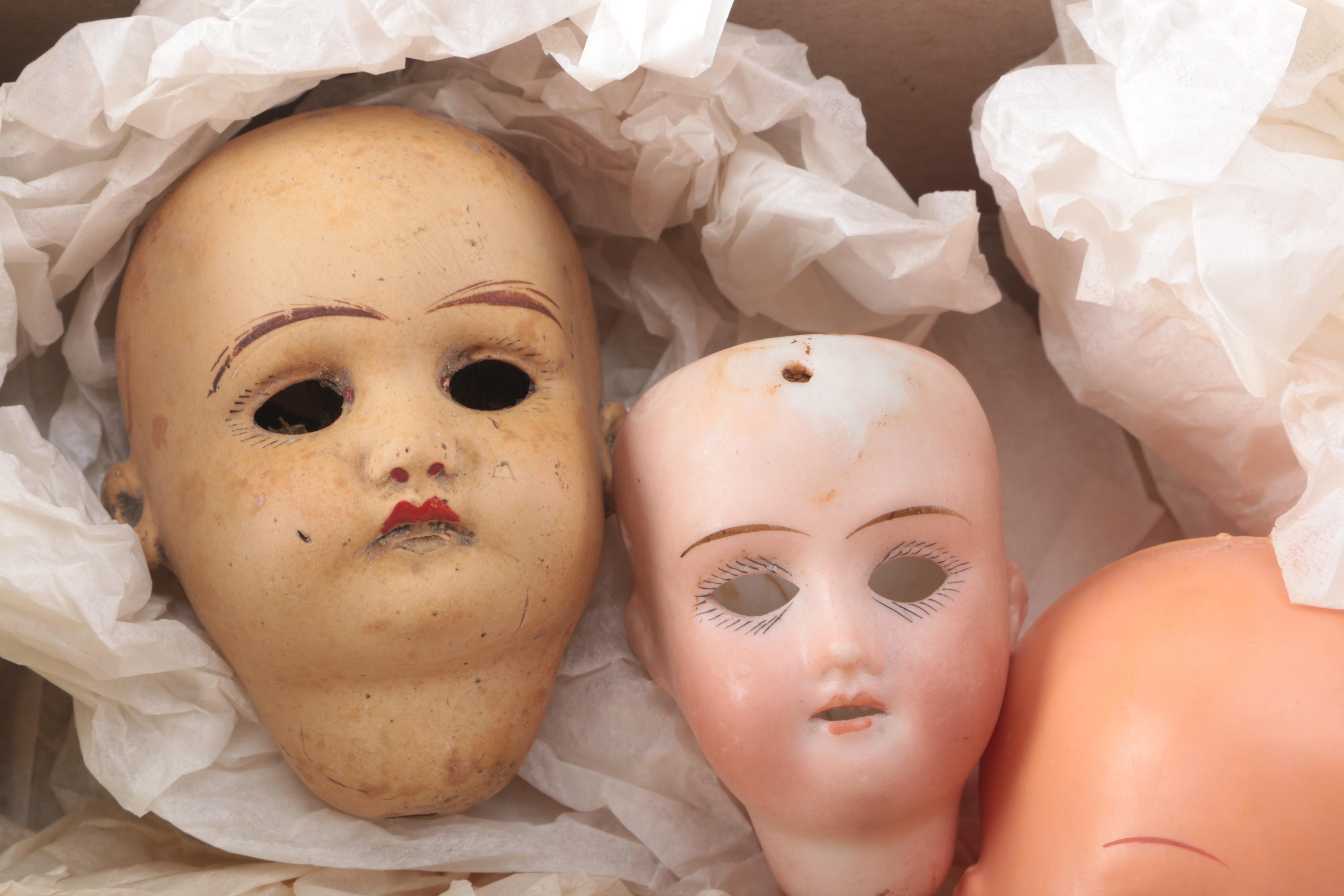 Vintage and Antique Doll Heads