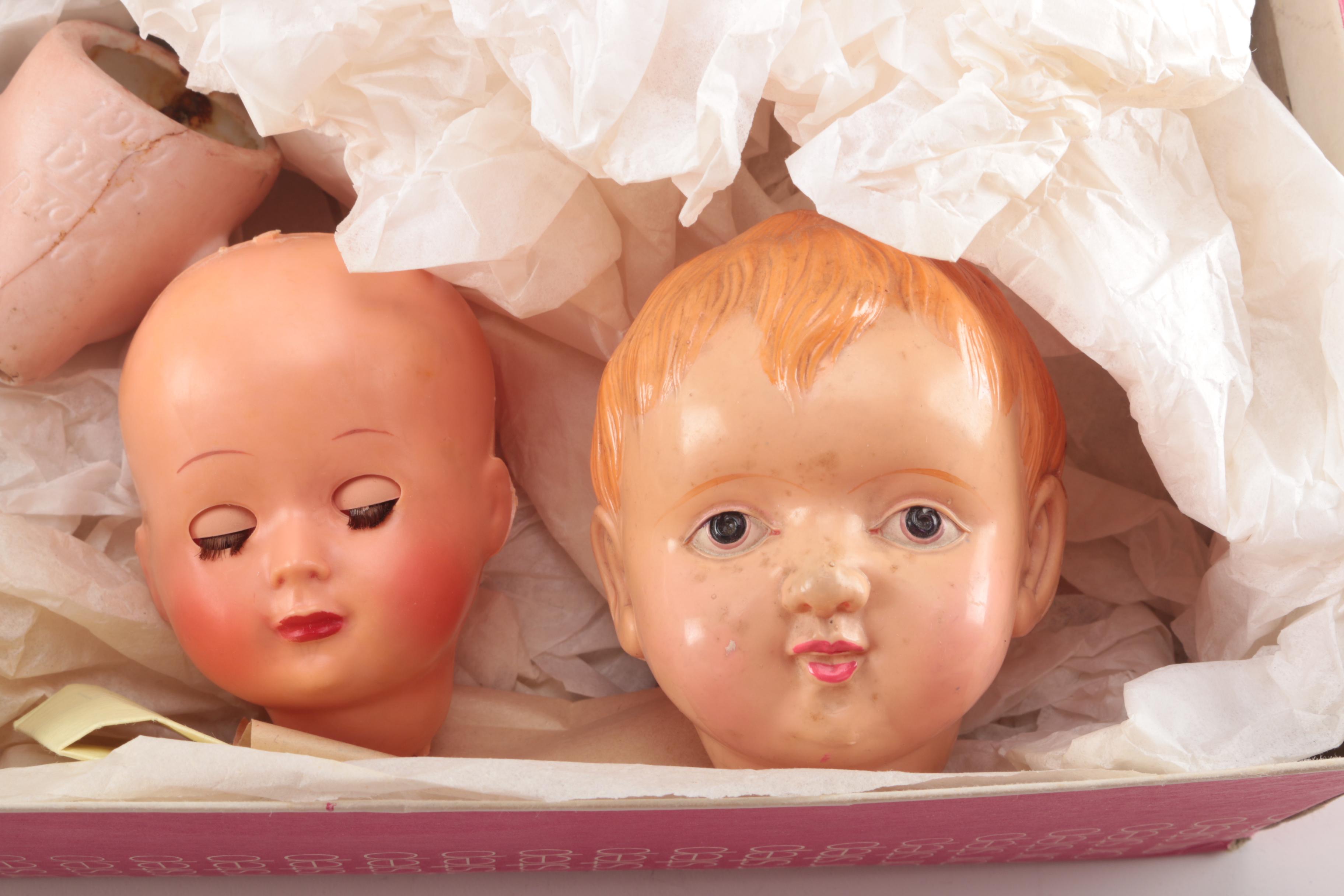 Vintage and Antique Doll Heads