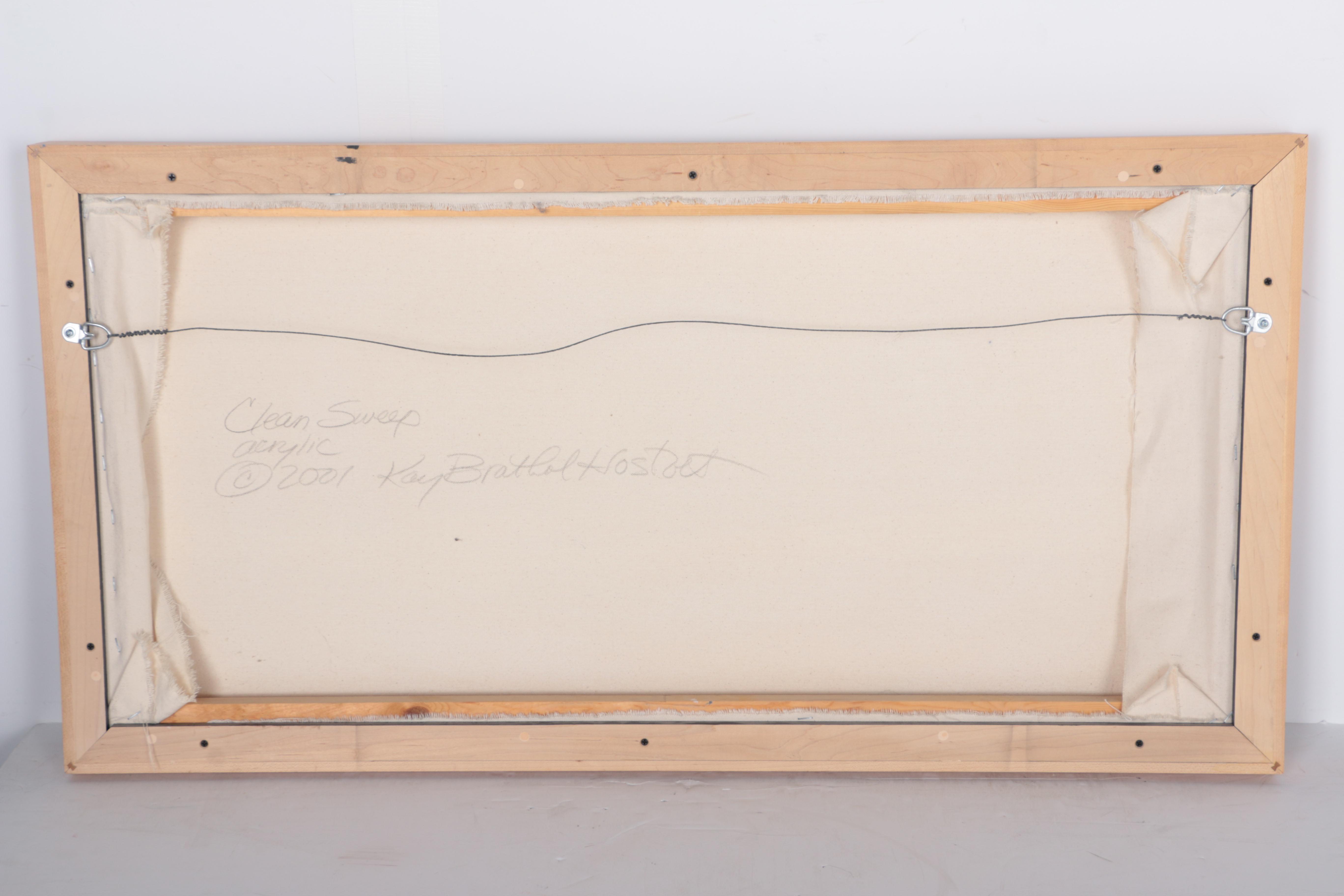 Kay Brathol Hostvet Acrylic Painting "Clean Sweep"