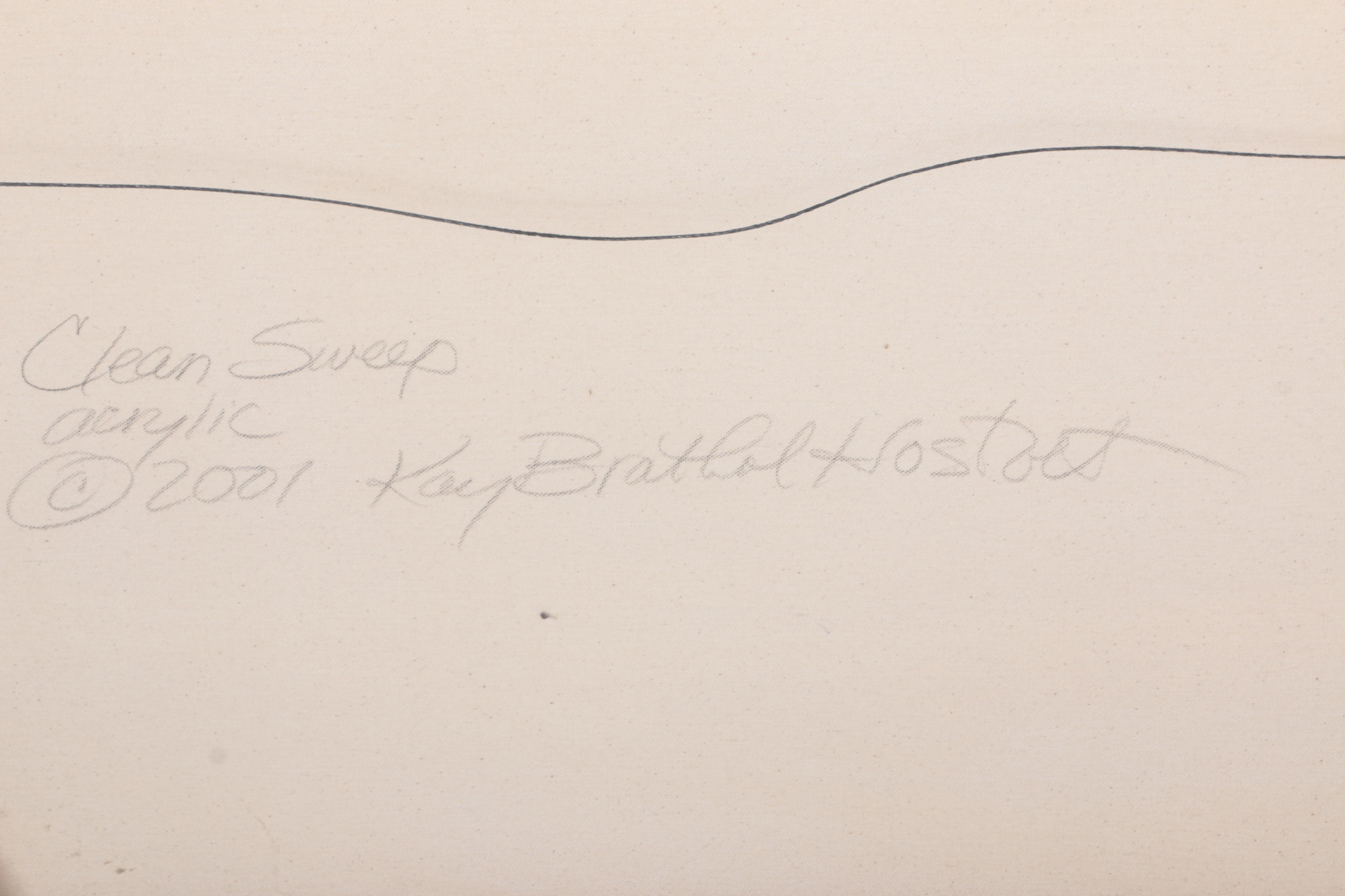 Kay Brathol Hostvet Acrylic Painting "Clean Sweep"