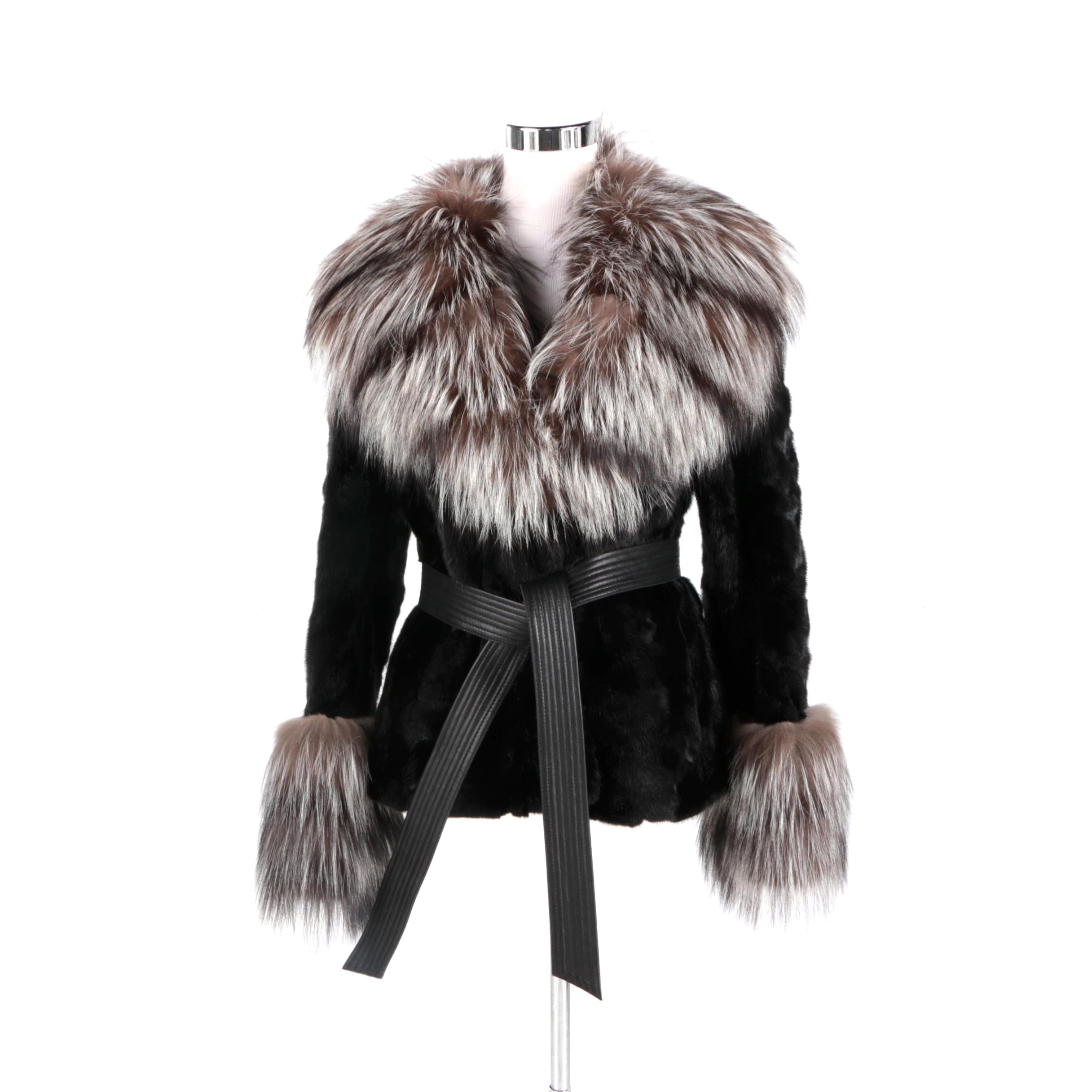 Ranch Mink with Silver Fox Trim