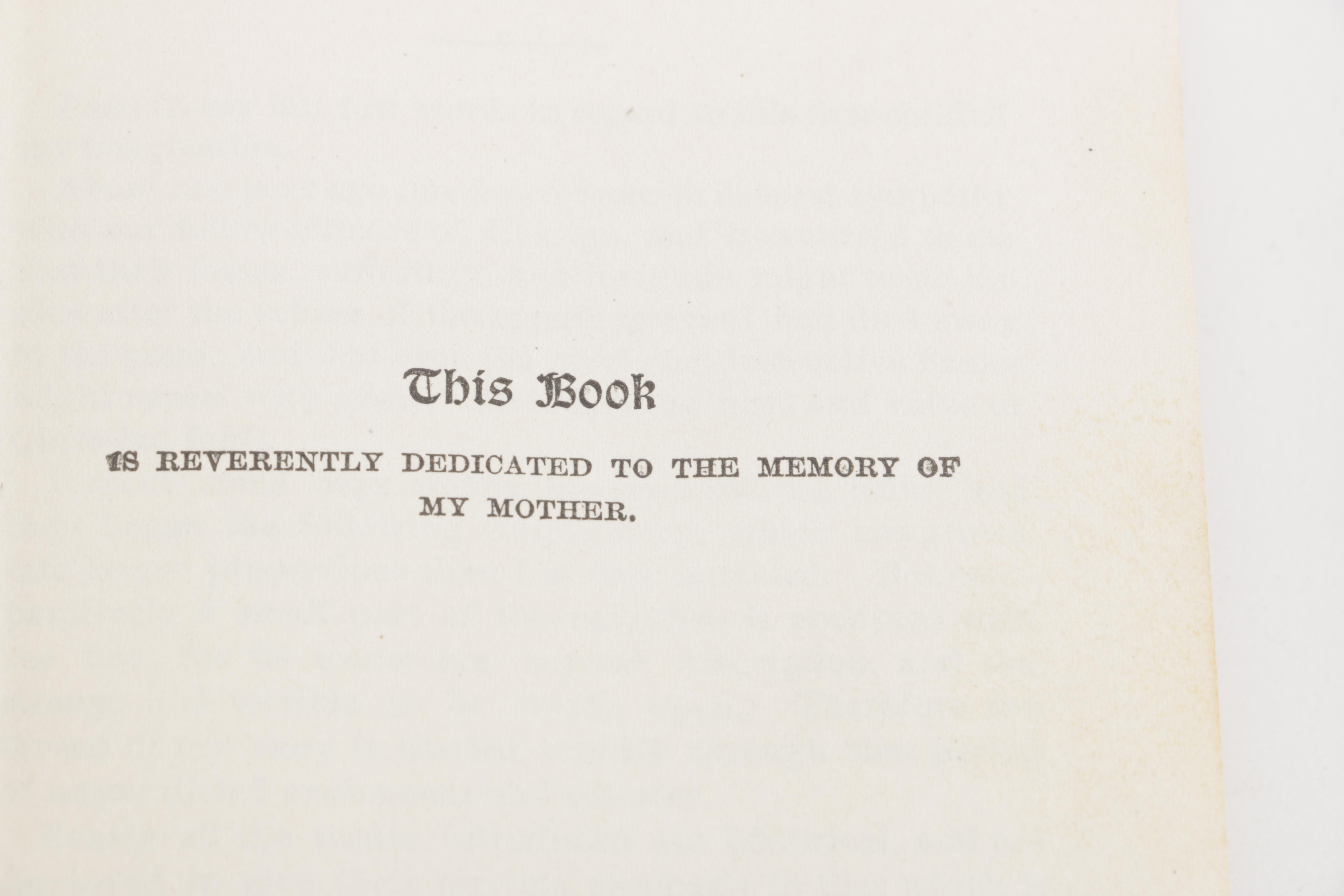 Antique Fiction Books