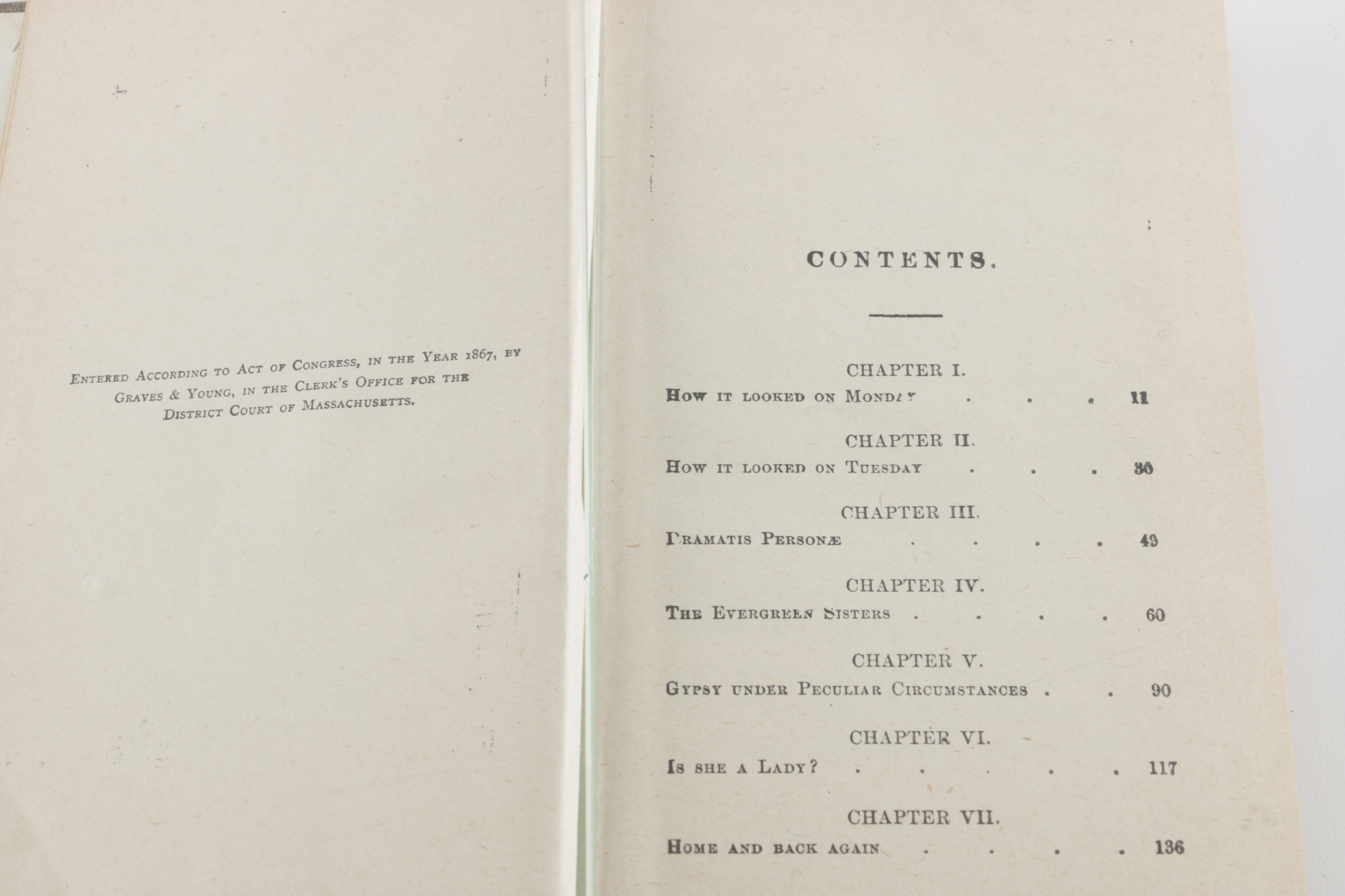 Antique Fiction Books