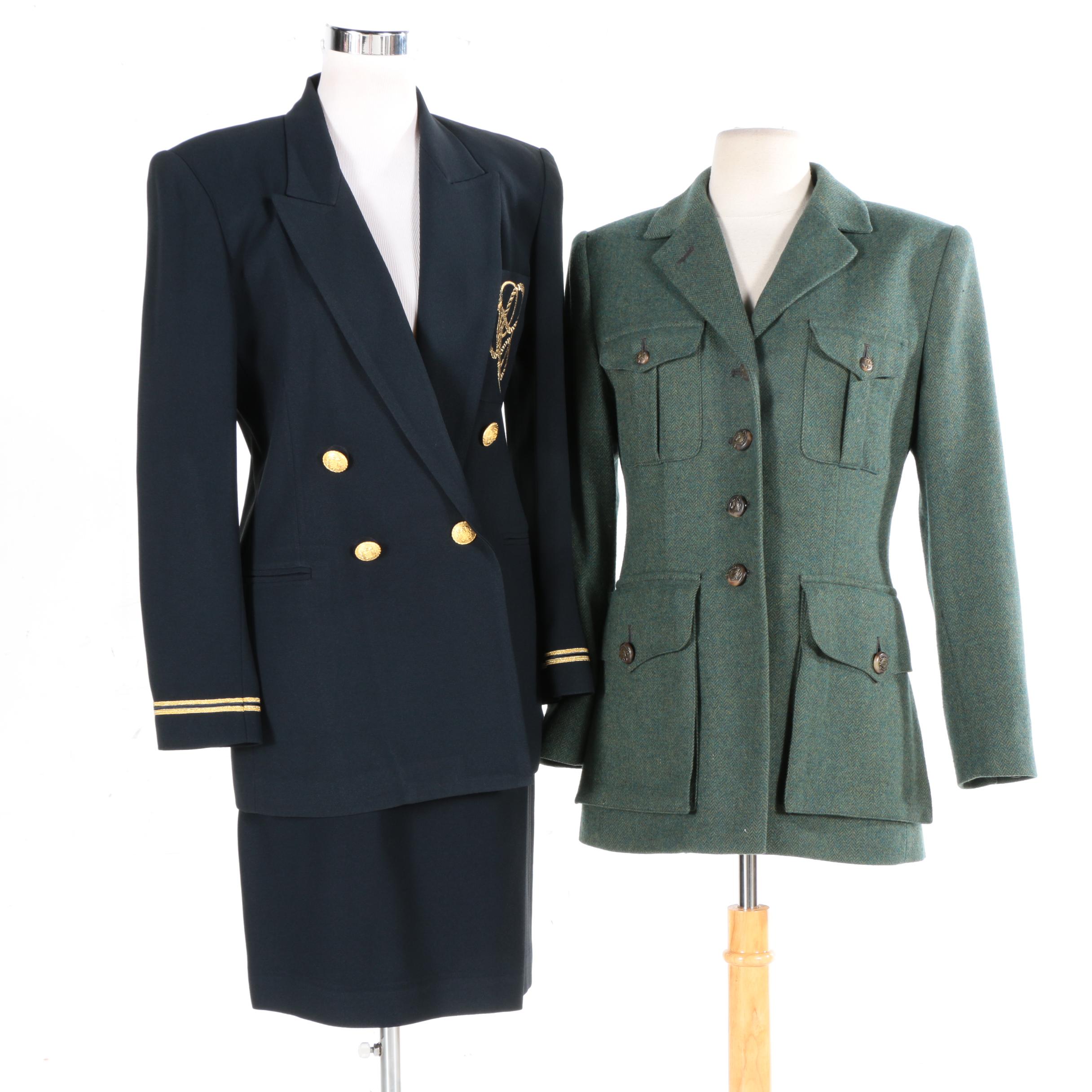 Wool "LAUREN" Ralph Lauren Jacket and Lillie Rubin Suit