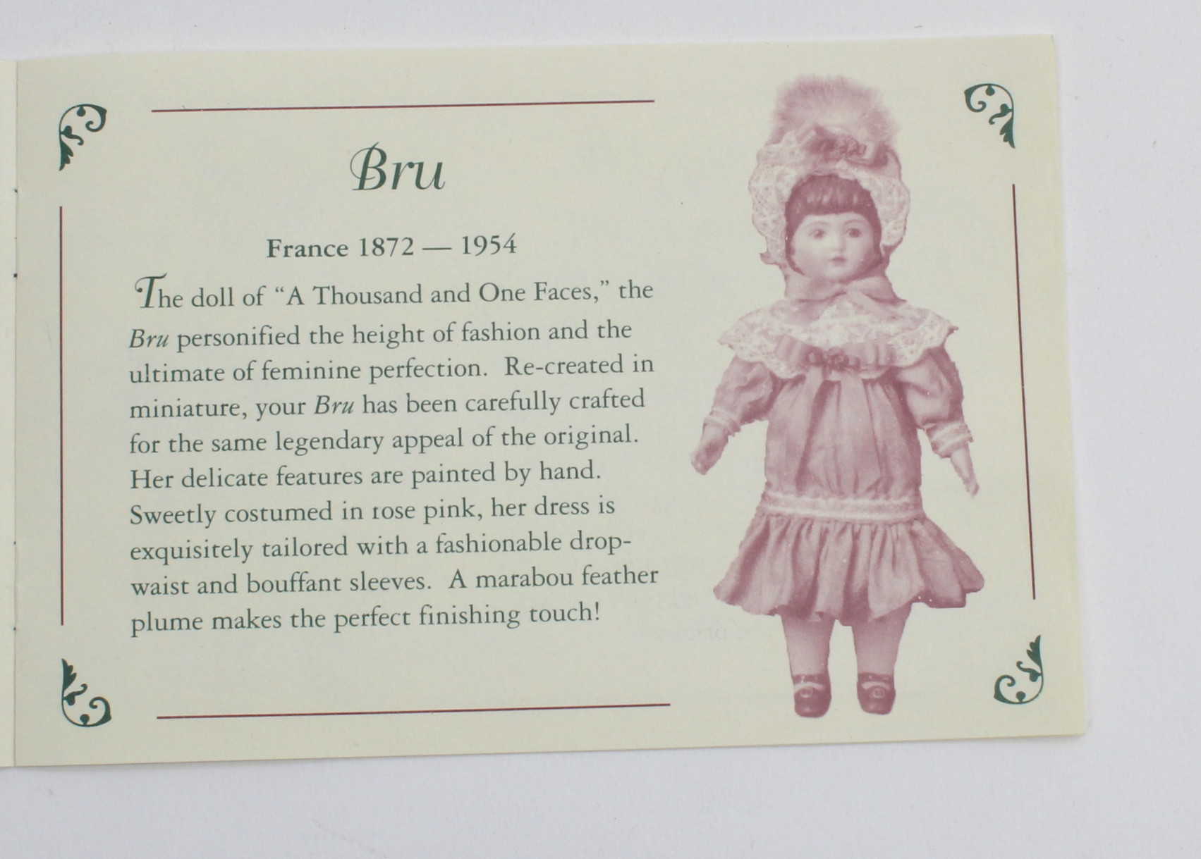 "Jumeau" and "Bru" From Best Loved Dolls Series