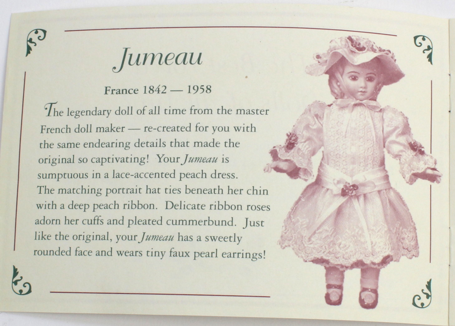 "Jumeau" and "Bru" From Best Loved Dolls Series