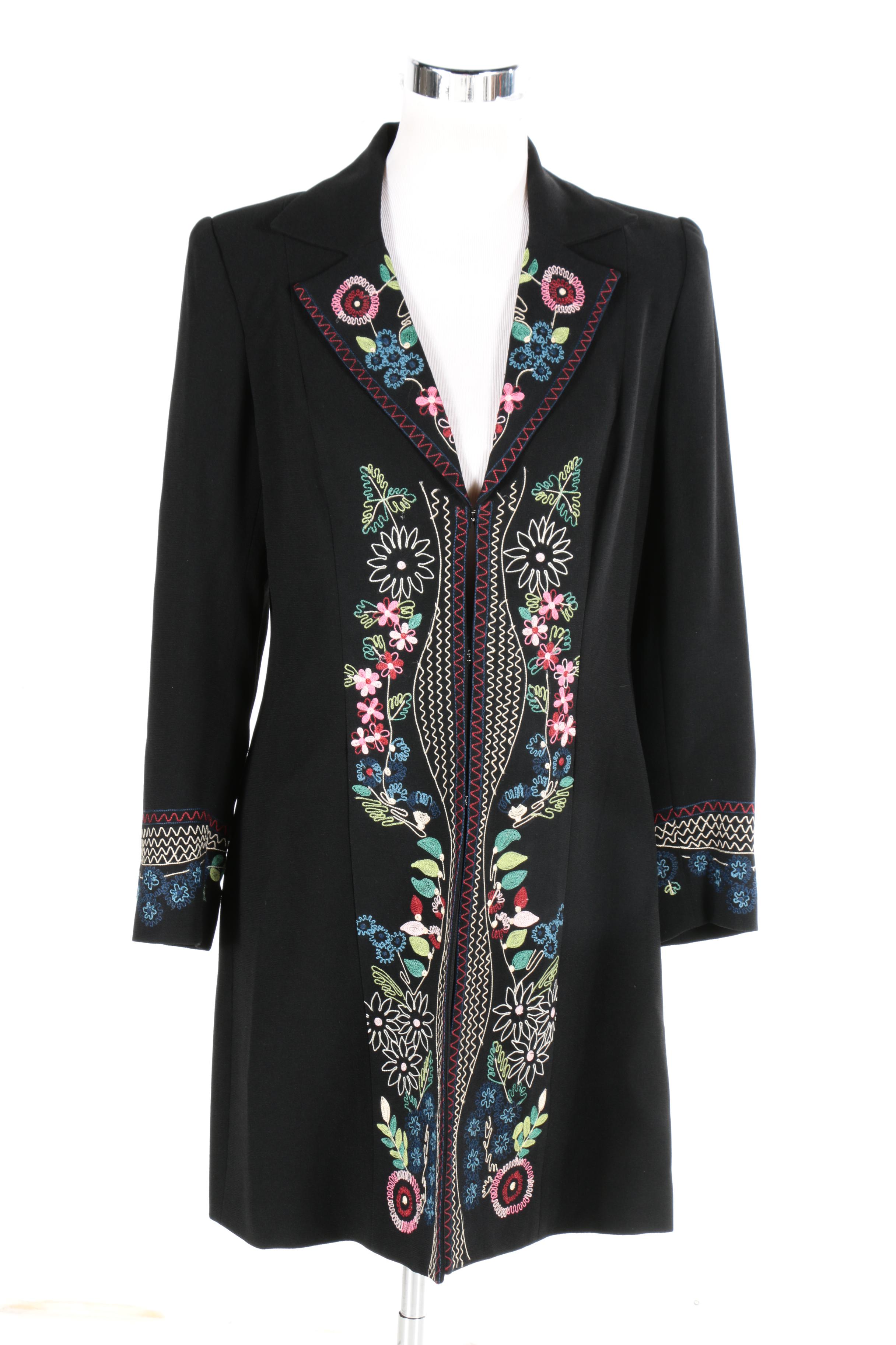 Women's Coats by Zelda Including Soutache Black Jacket