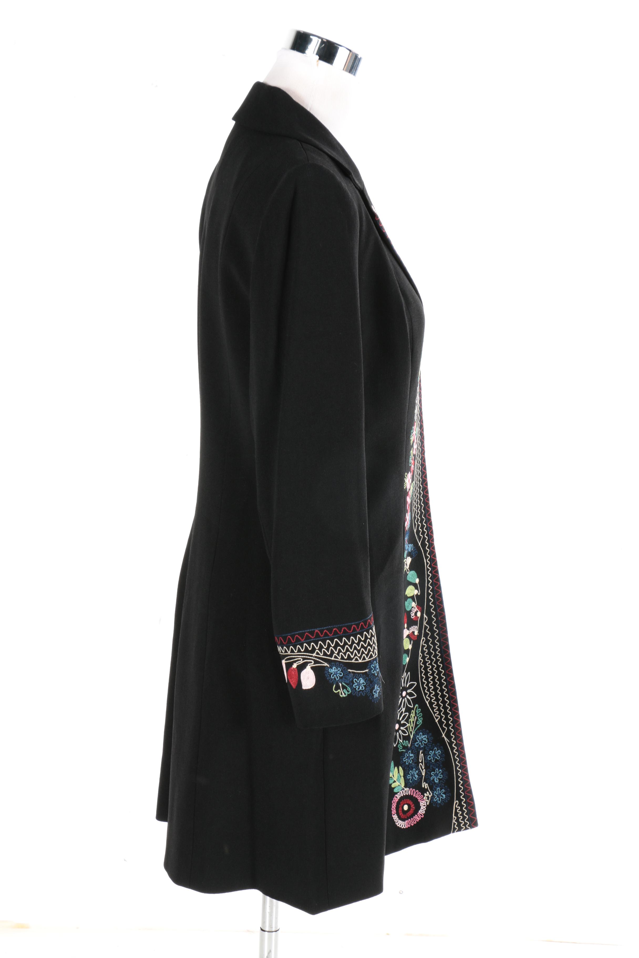 Women's Coats by Zelda Including Soutache Black Jacket