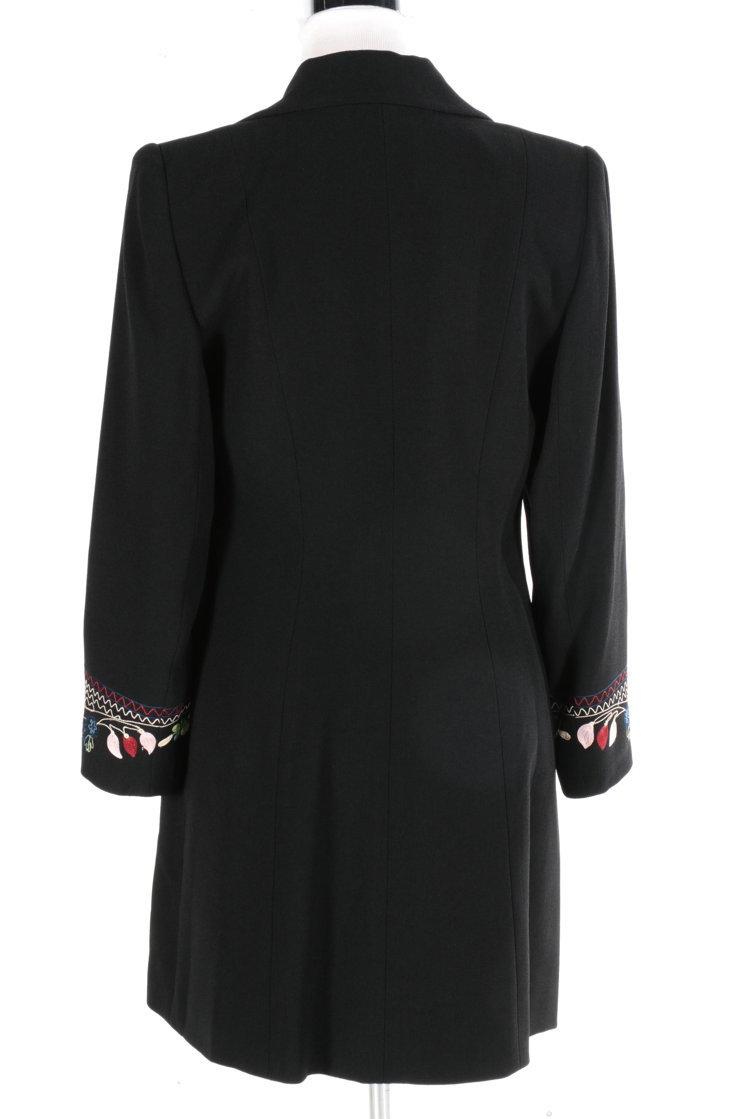 Women's Coats by Zelda Including Soutache Black Jacket