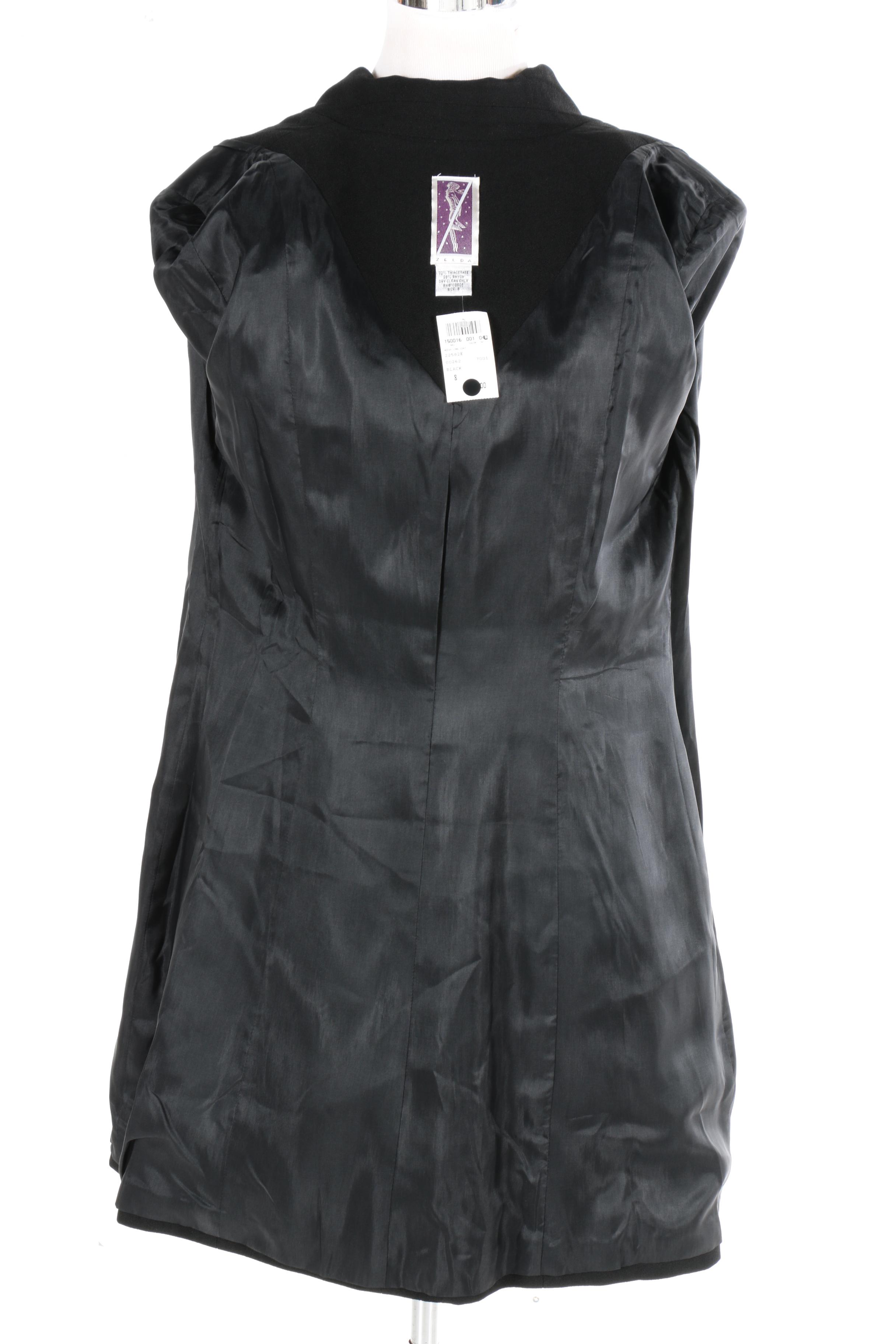 Women's Coats by Zelda Including Soutache Black Jacket