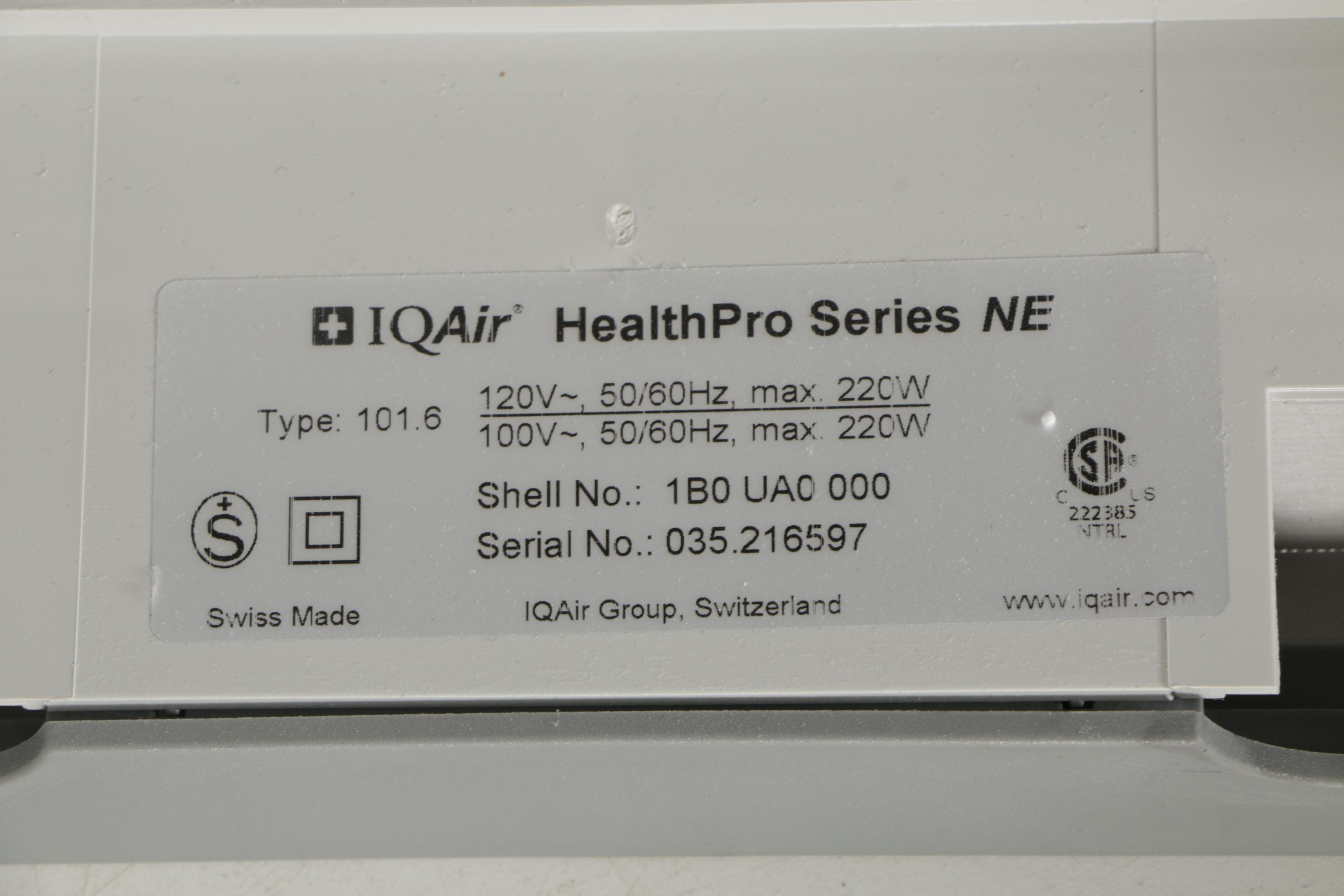 IQAir HealthPro Series NE Portable Air Purifier