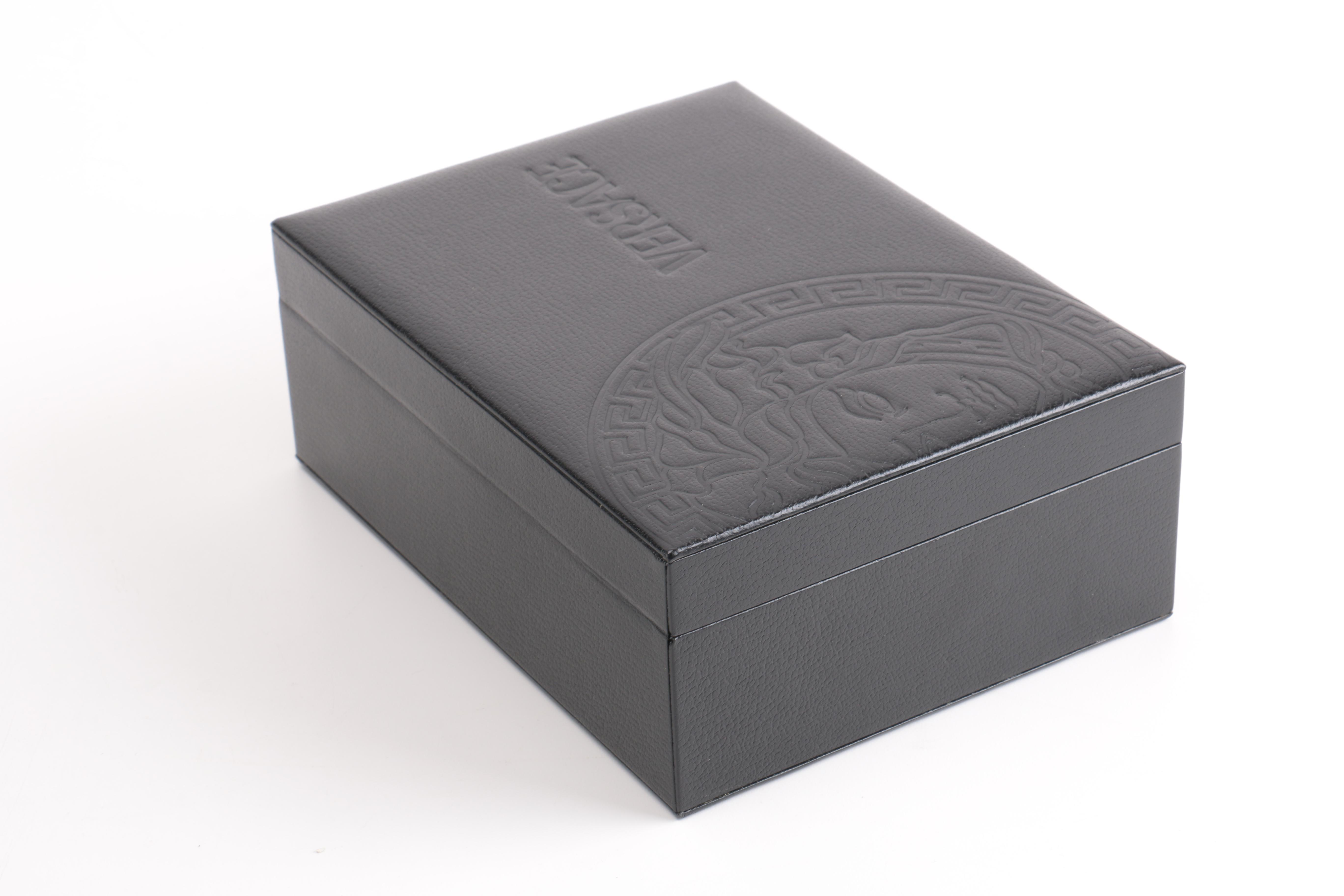 Versace Black Leather Watch Box