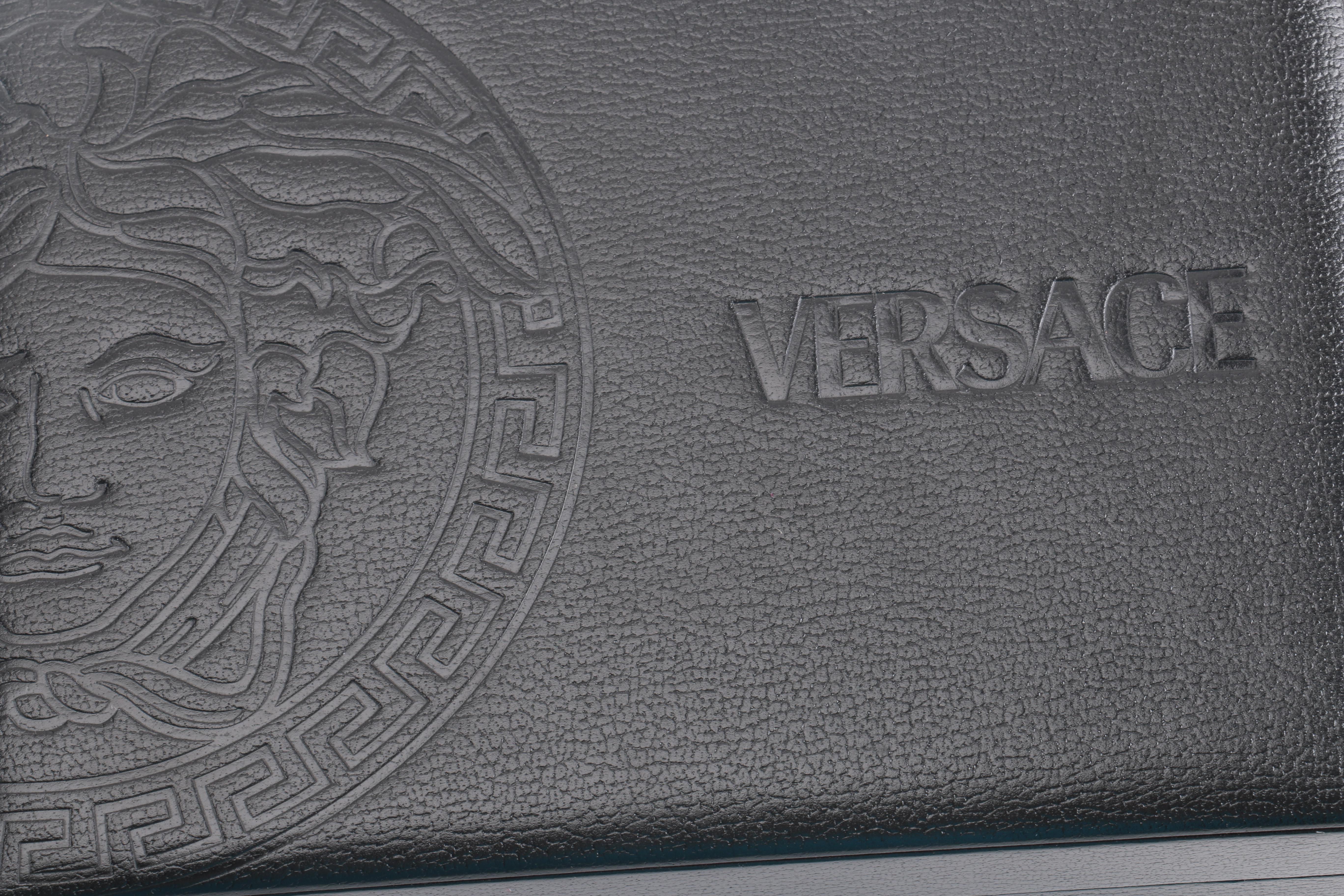 Versace Black Leather Watch Box