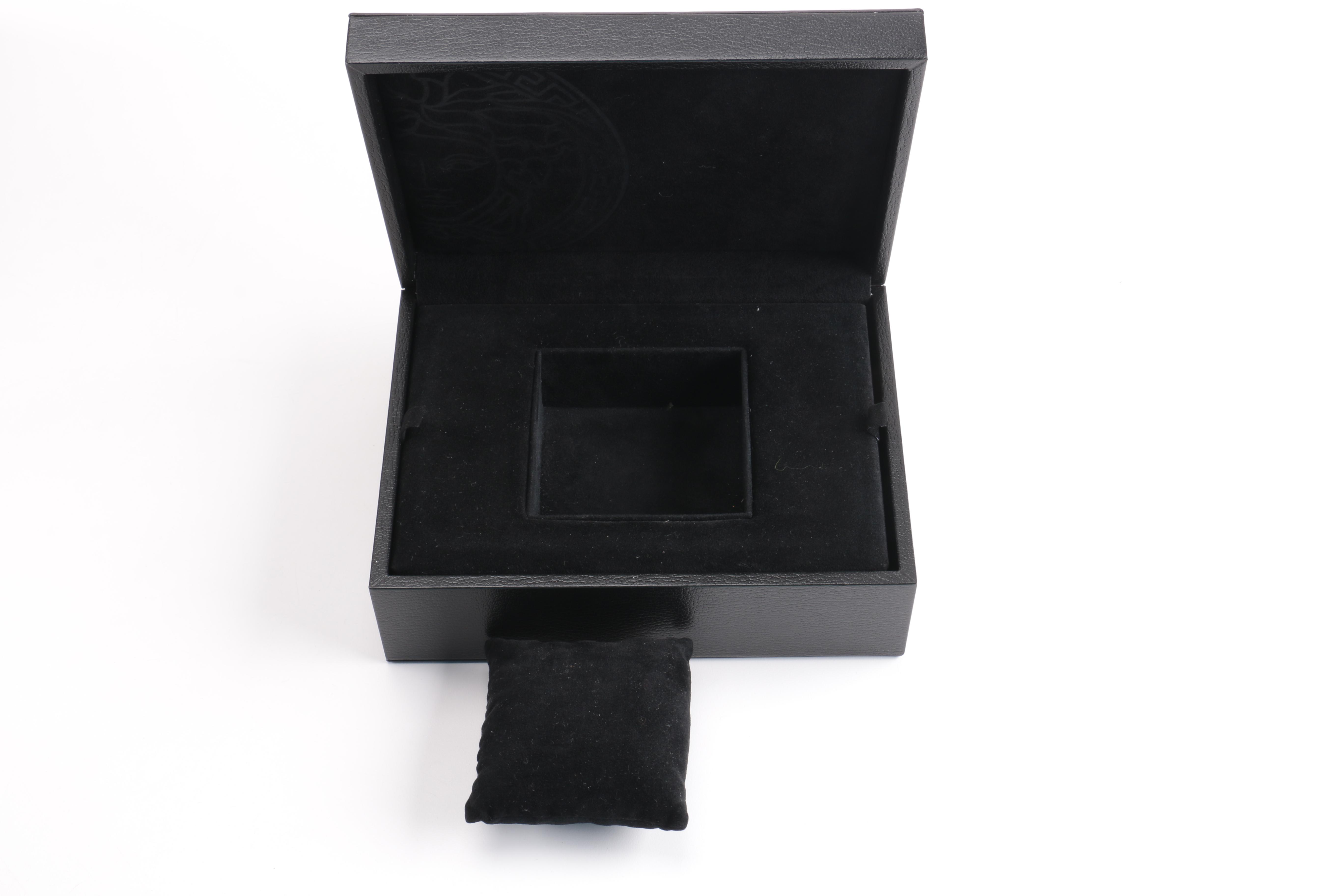 Versace Black Leather Watch Box