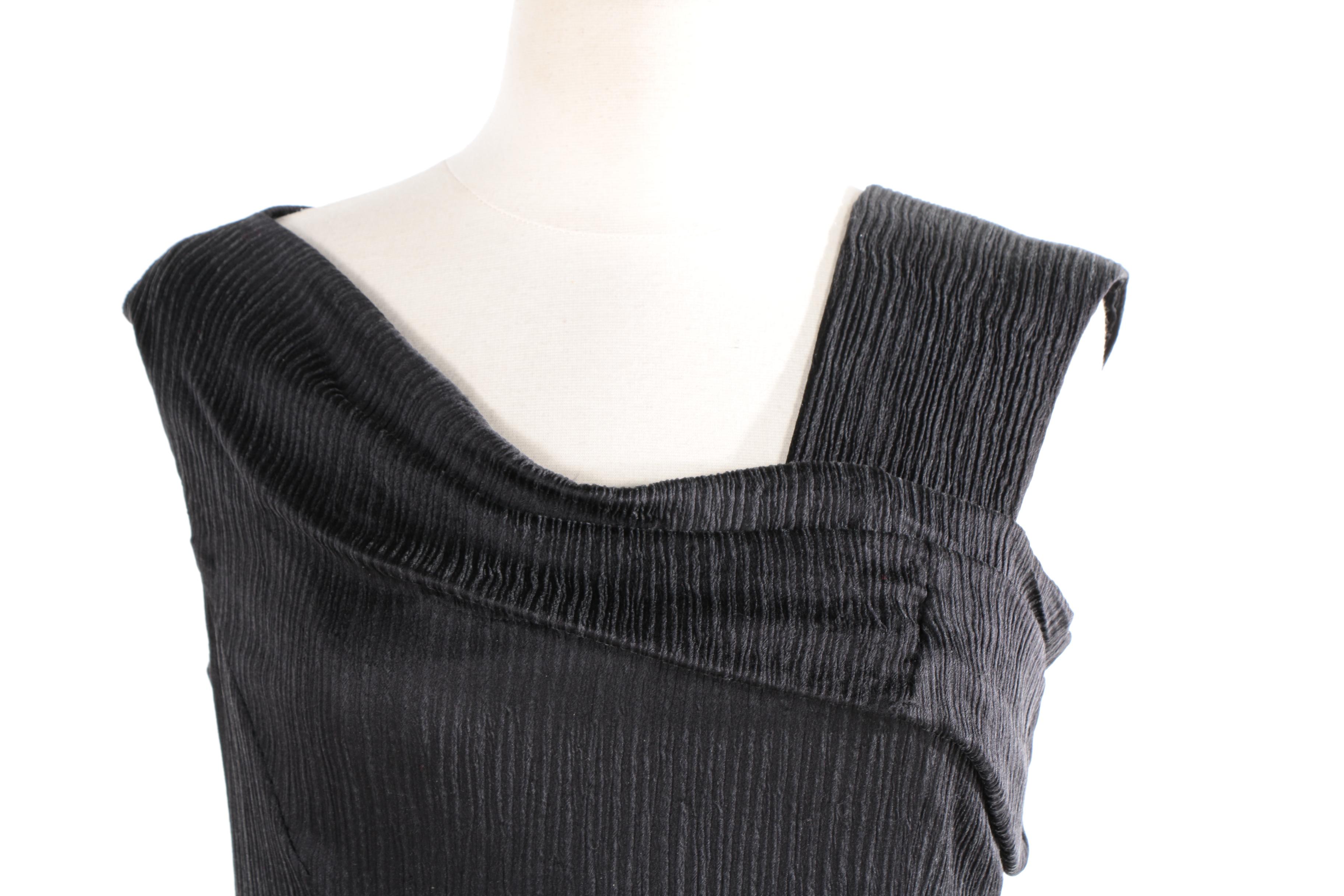 Anett Rostel Black Silk Cocktail Dress