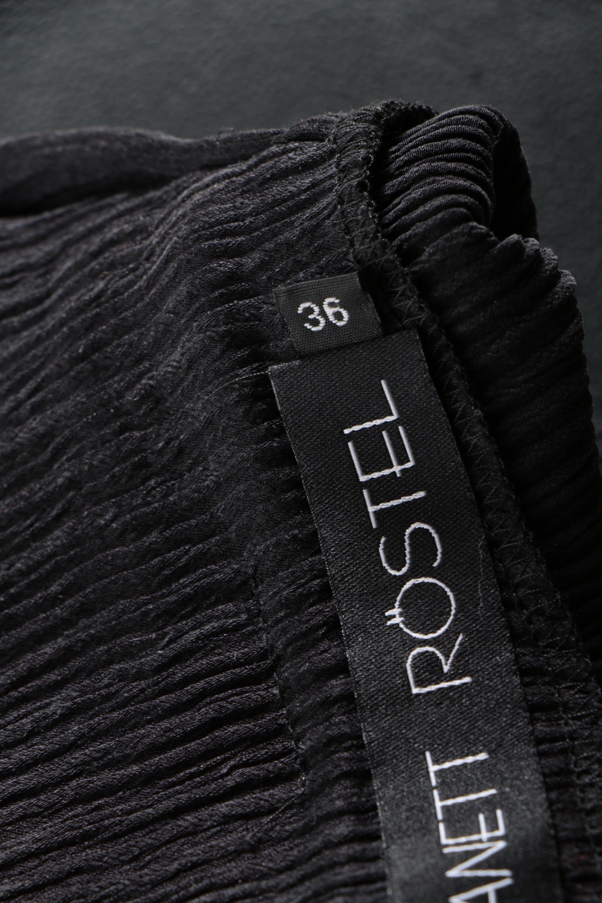 Anett Rostel Black Silk Cocktail Dress