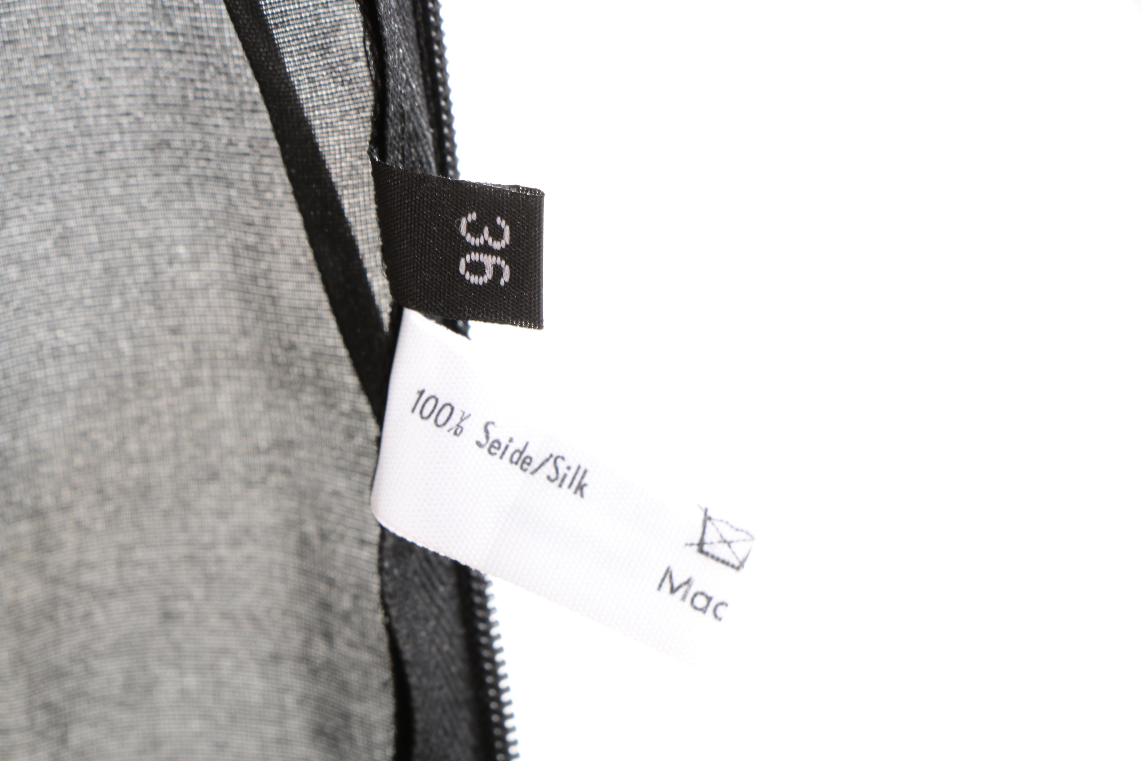 Anett Rostel Black Silk Cocktail Dress