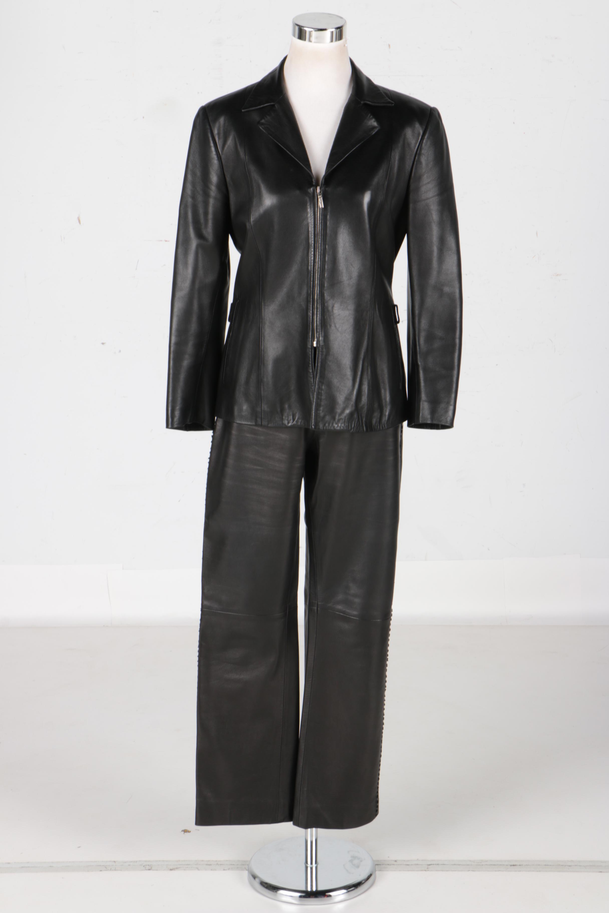 Women's Gianni Versace Leather Suit