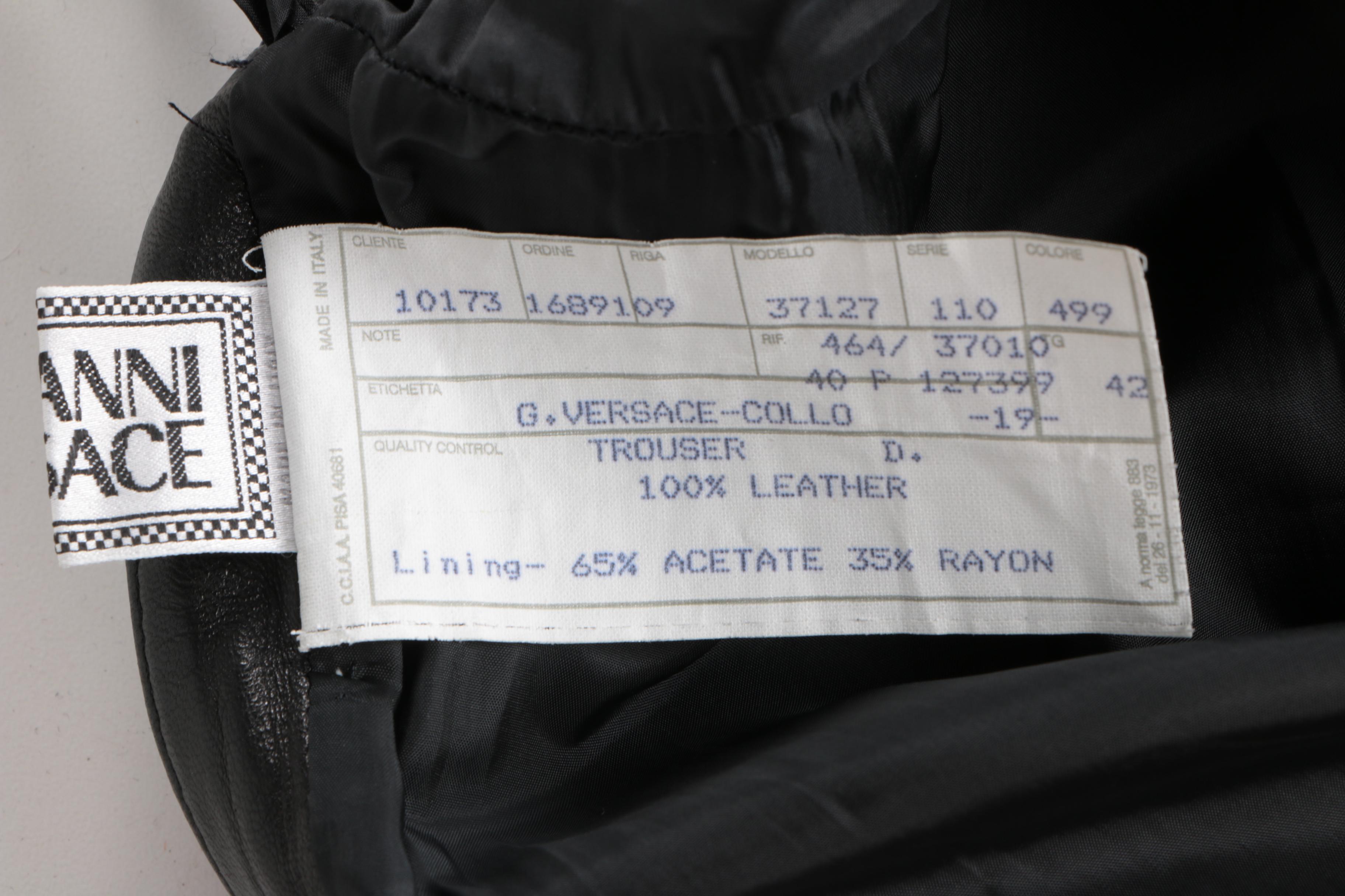 Women's Gianni Versace Leather Suit