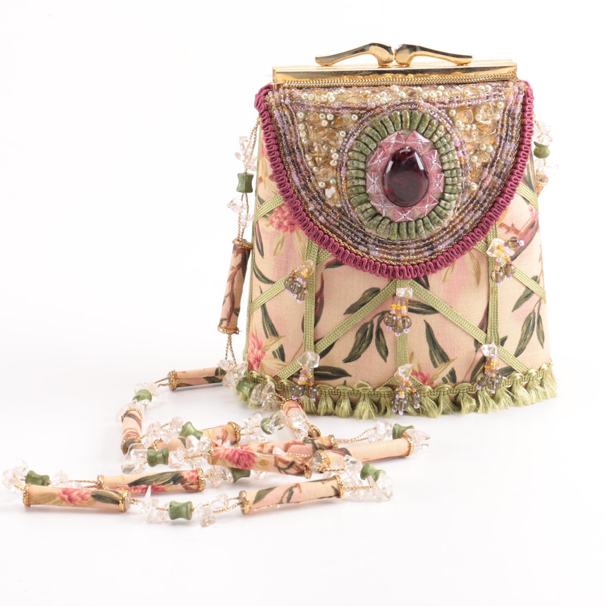 Mary Frances Floral Crossbody Bag