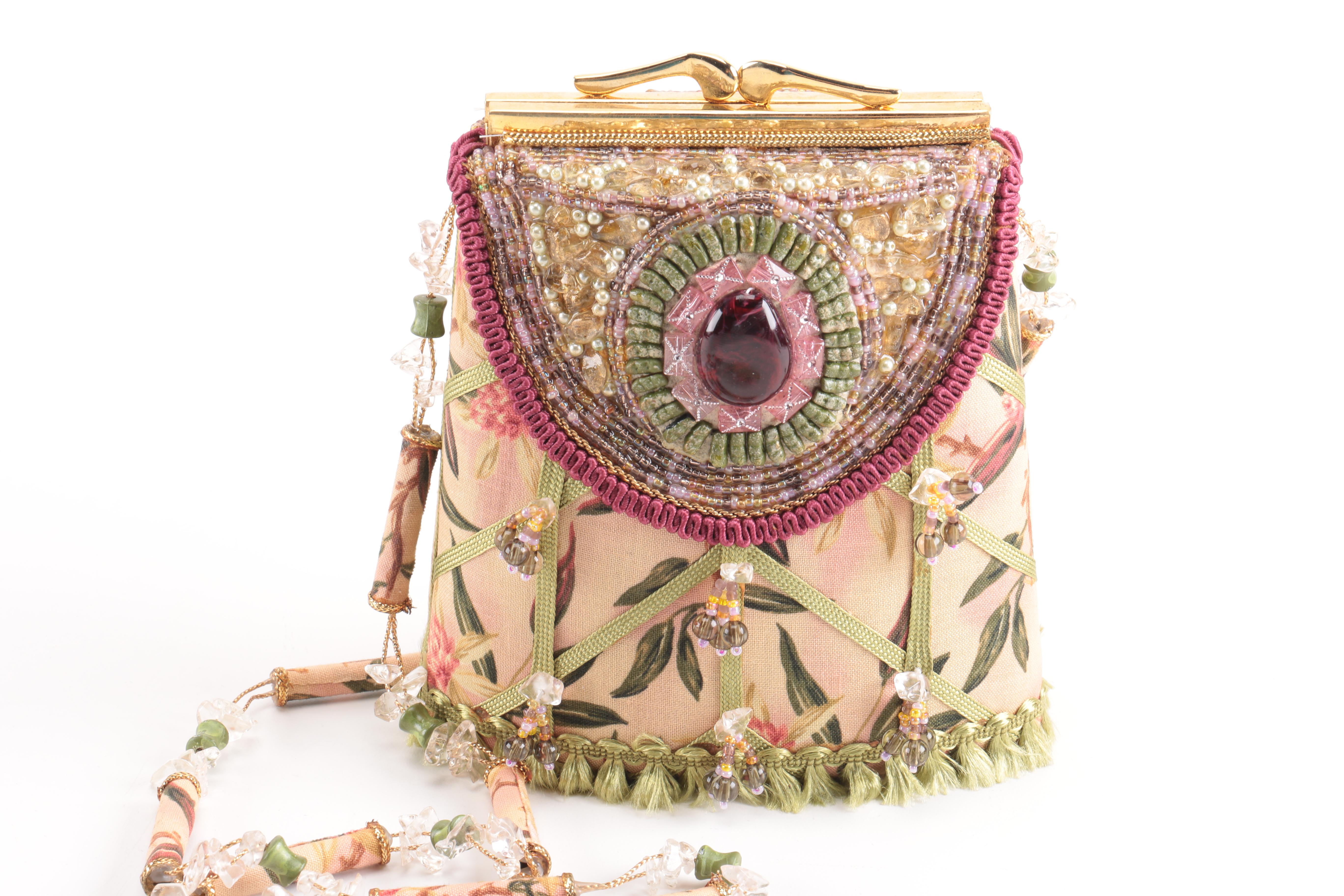 Mary Frances Floral Crossbody Bag
