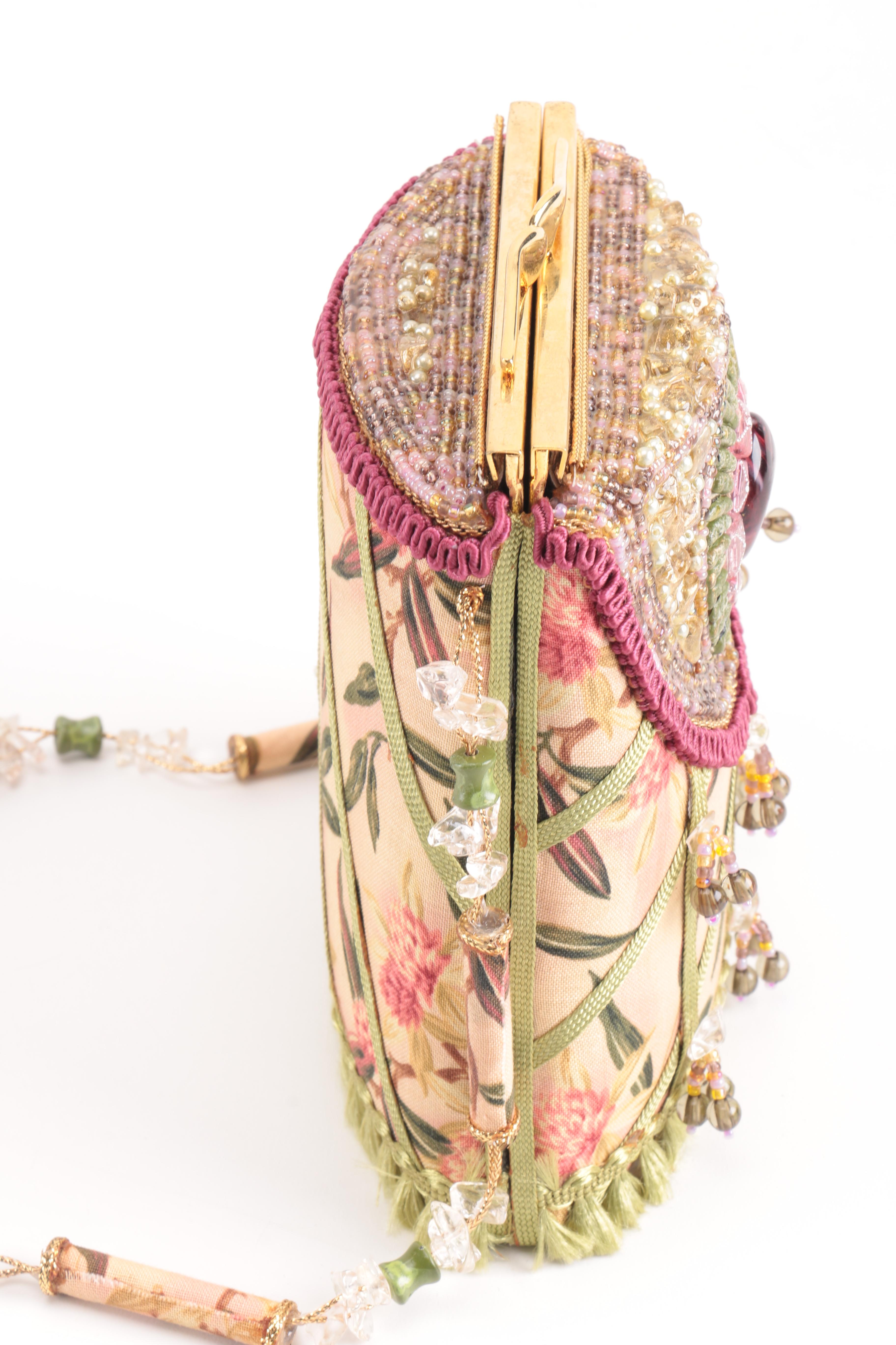 Mary Frances Floral Crossbody Bag