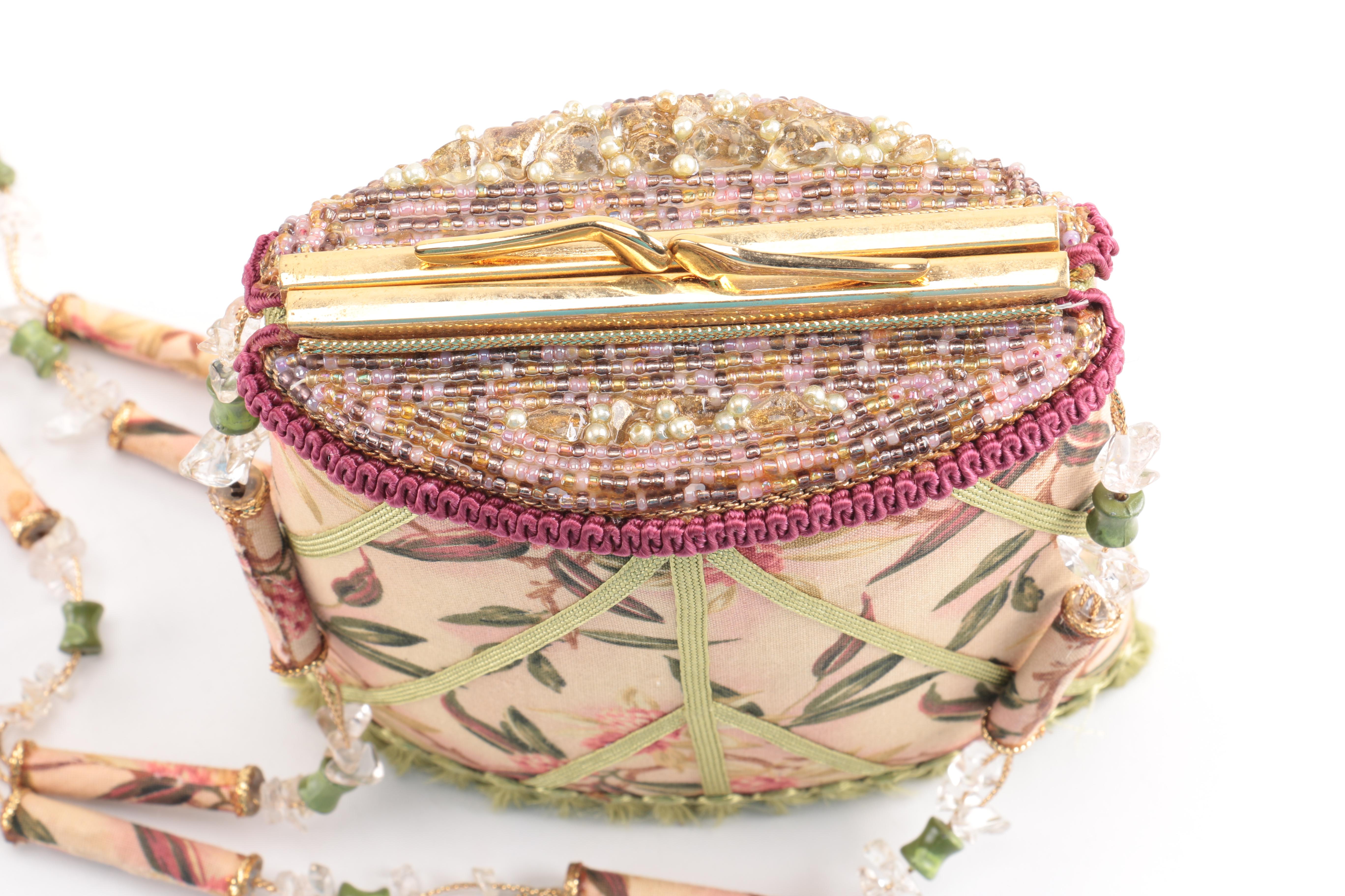 Mary Frances Floral Crossbody Bag