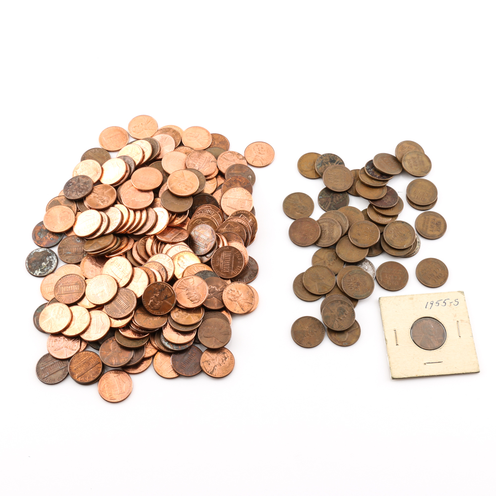 Group of over 250 Lincoln Head Cents