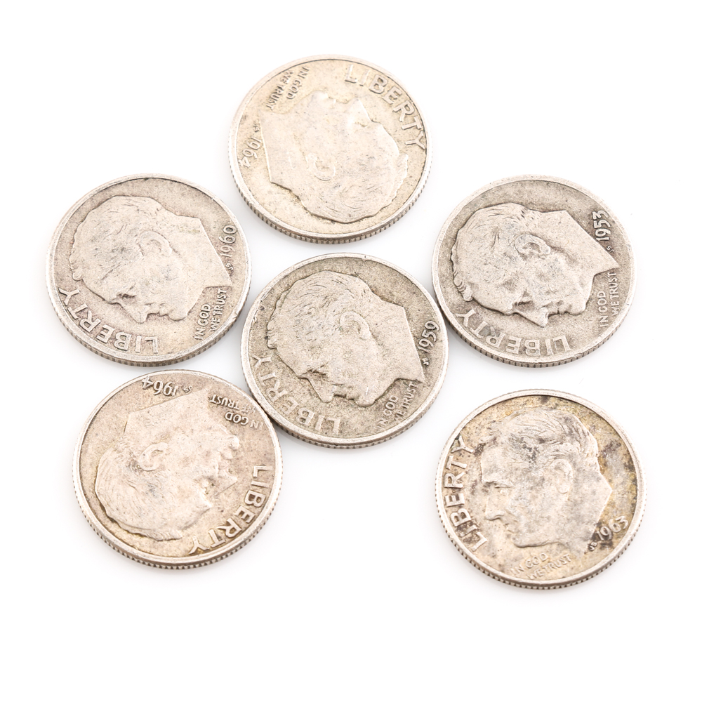 Group of Twenty Silver American Dimes