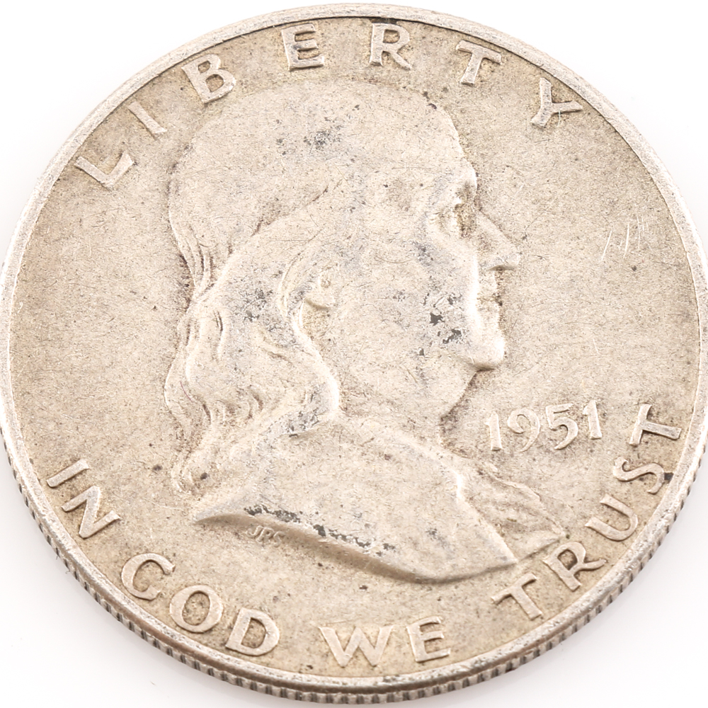 Group of 71 American Half Dollars