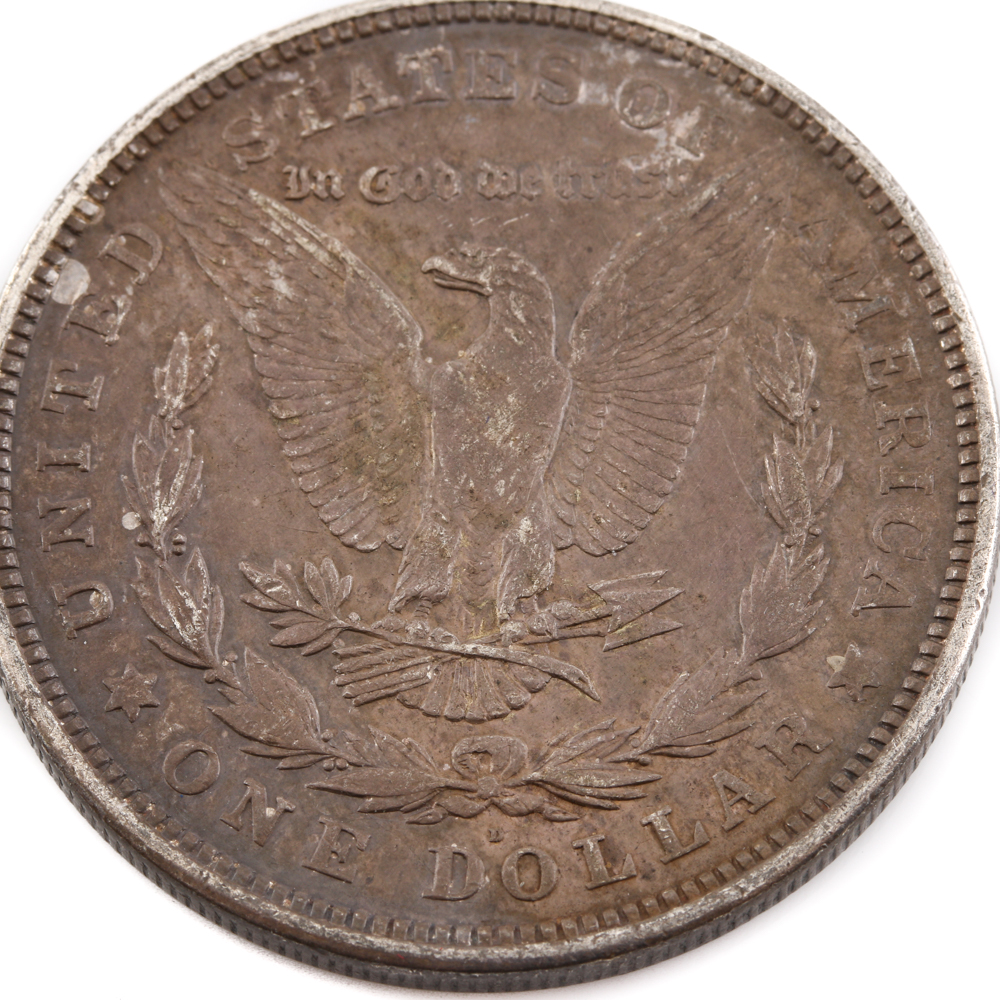 Group of Two Morgan Silver Dollars Including the Following: 1891 S and 1921 D