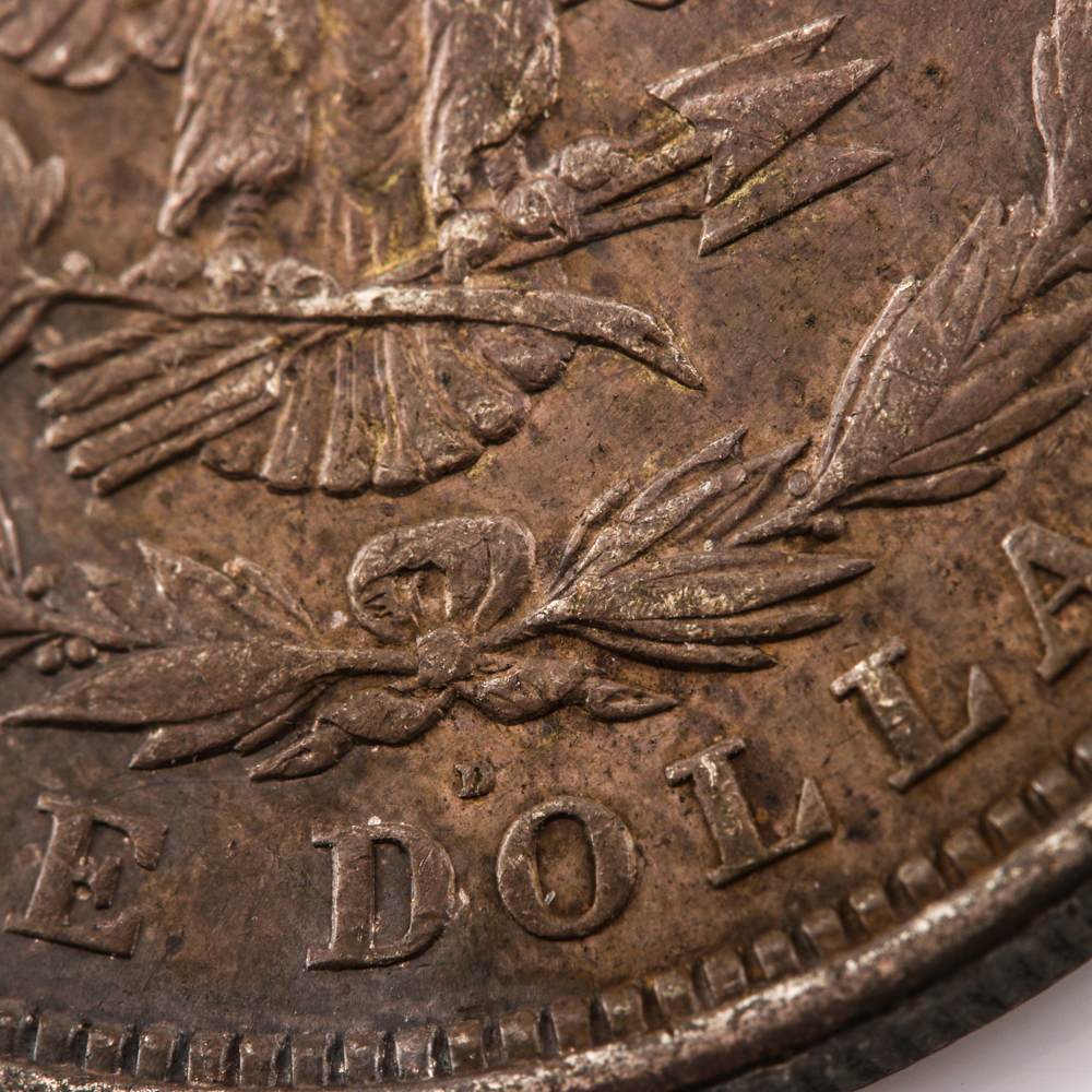 Group of Two Morgan Silver Dollars Including the Following: 1891 S and 1921 D