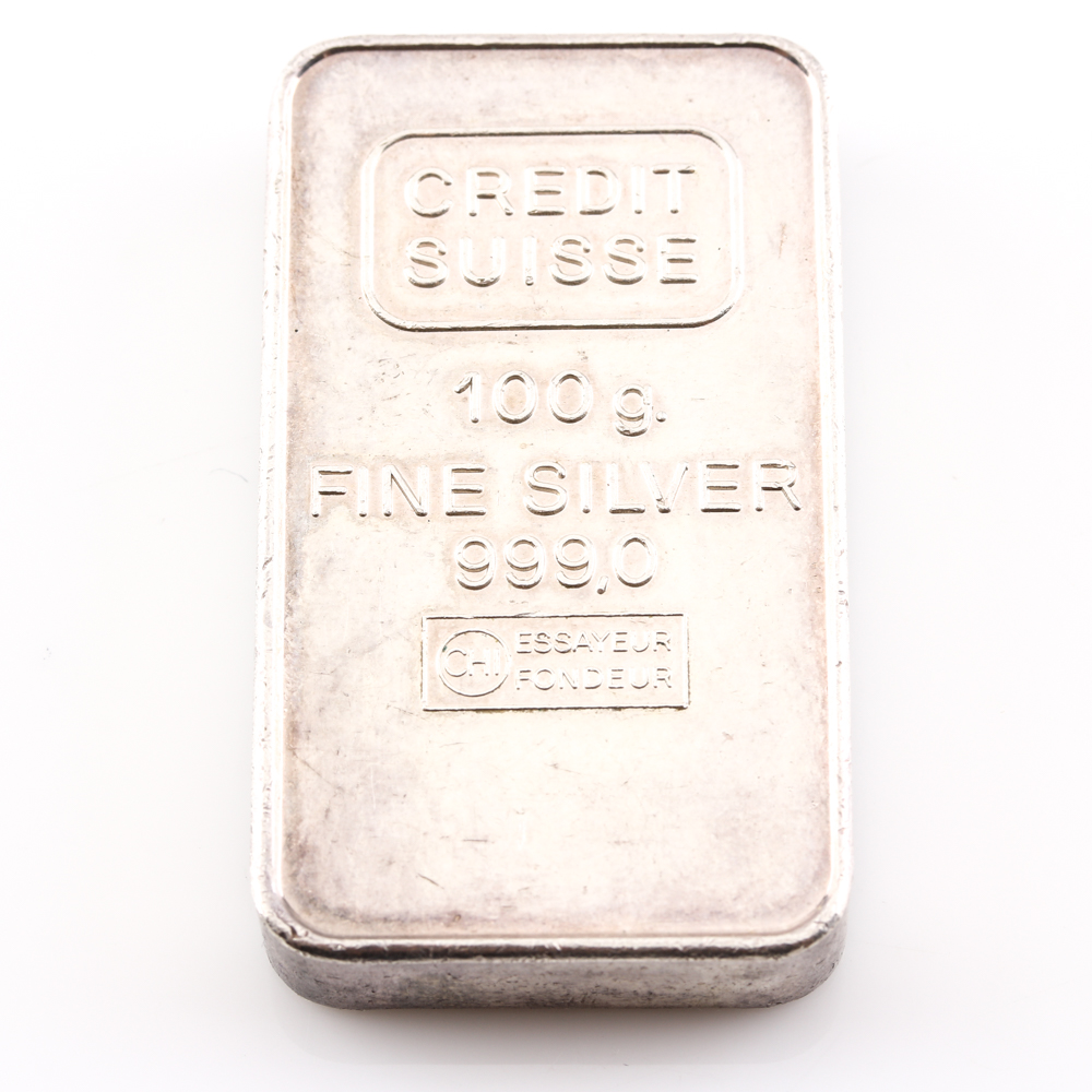 Group of Three Fine Silver Bars