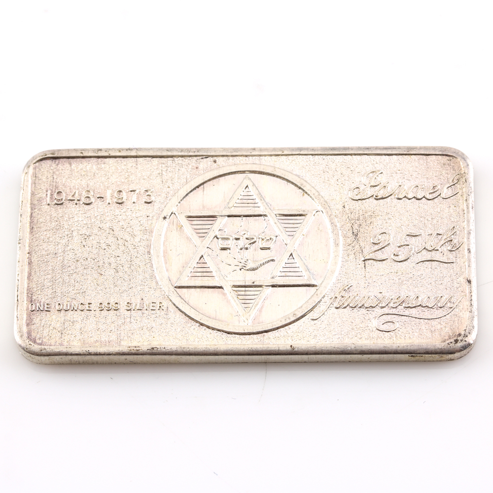 Group of Three Fine Silver Bars