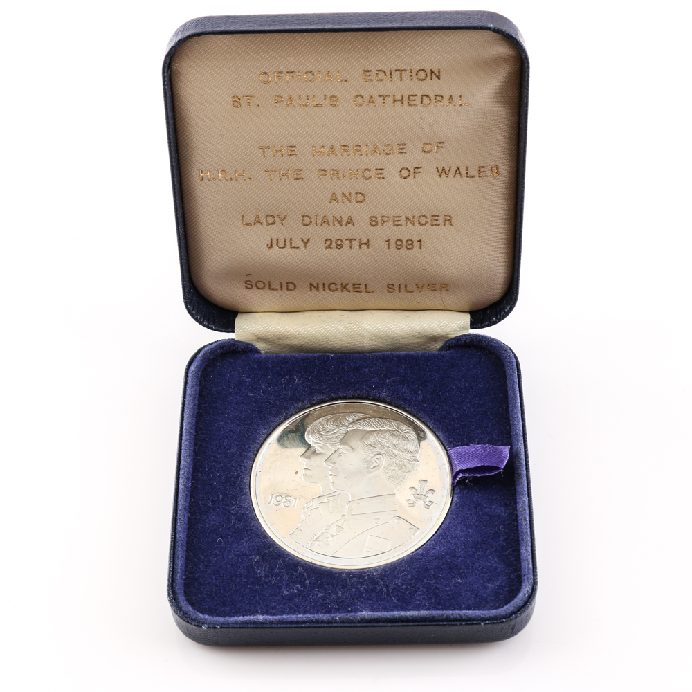 Group of 1981 Lady Diana and Prince Charles Royal Wedding Commemorative Coin/Medals